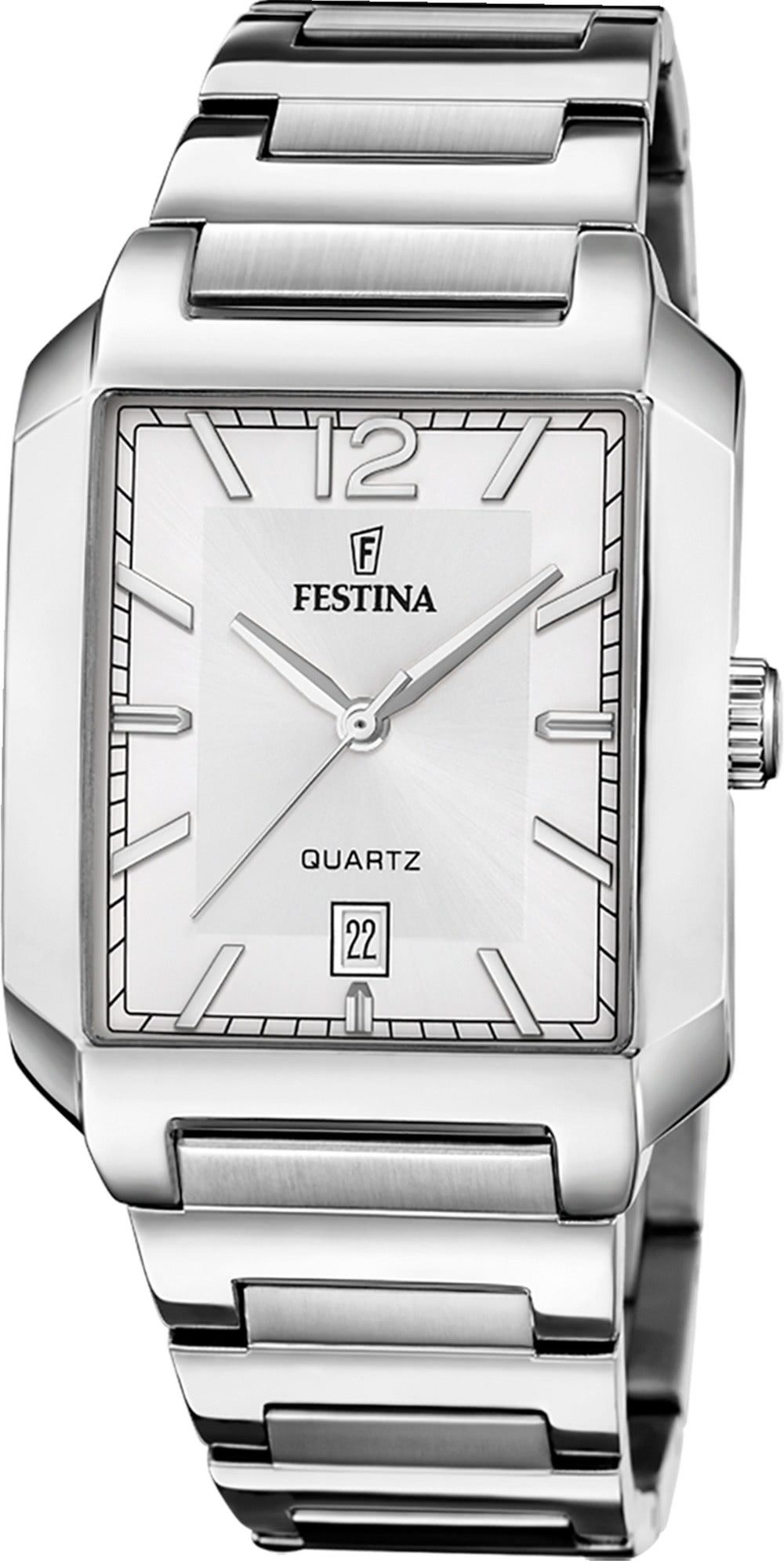 Festina Quarzuhr Festina Herrenuhr Edelstahl silber, günstig online kaufen