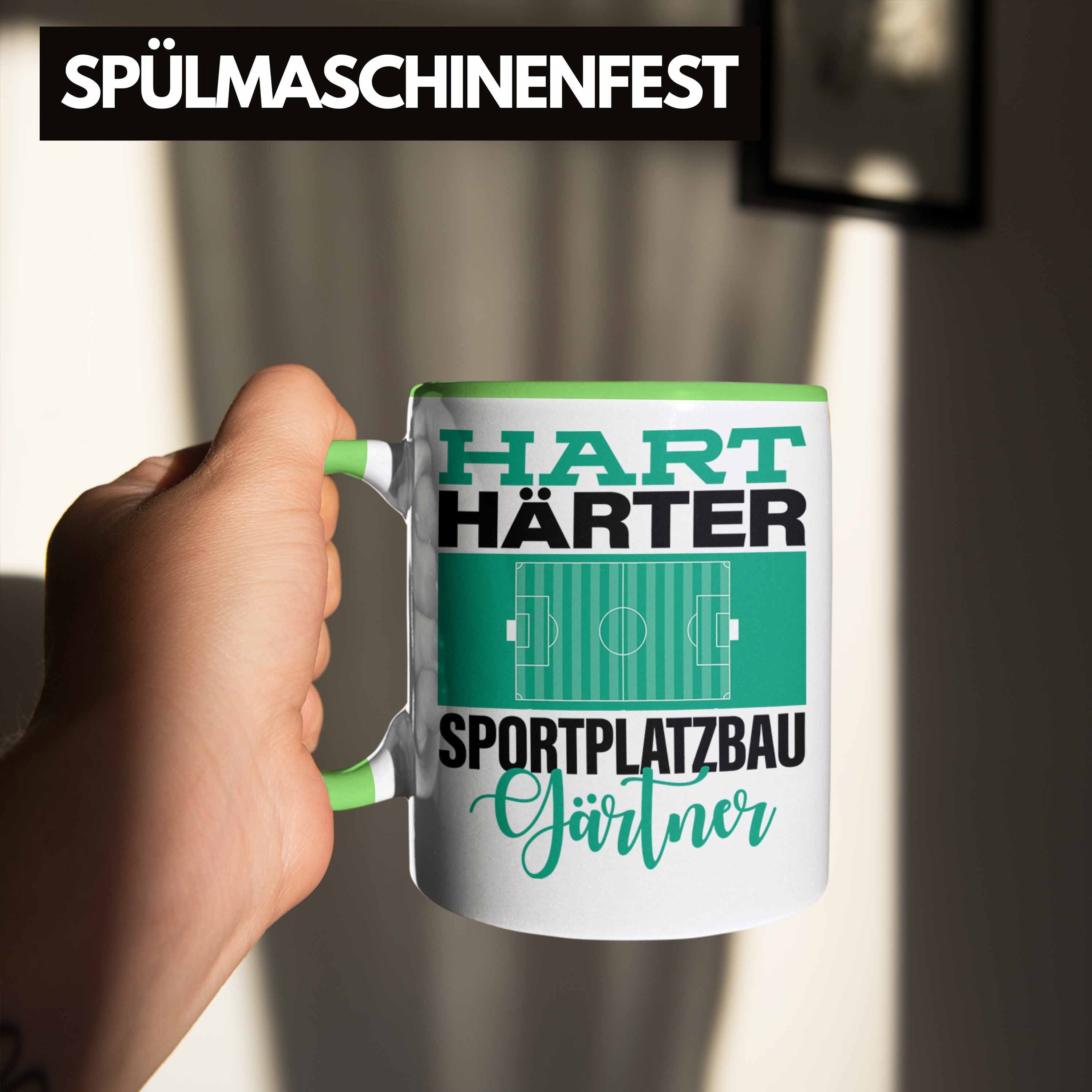 Sportplatzbaugärtner für "Hart Tasse Trendation Sportp Härter Grün Geschenkidee Spruch Tasse