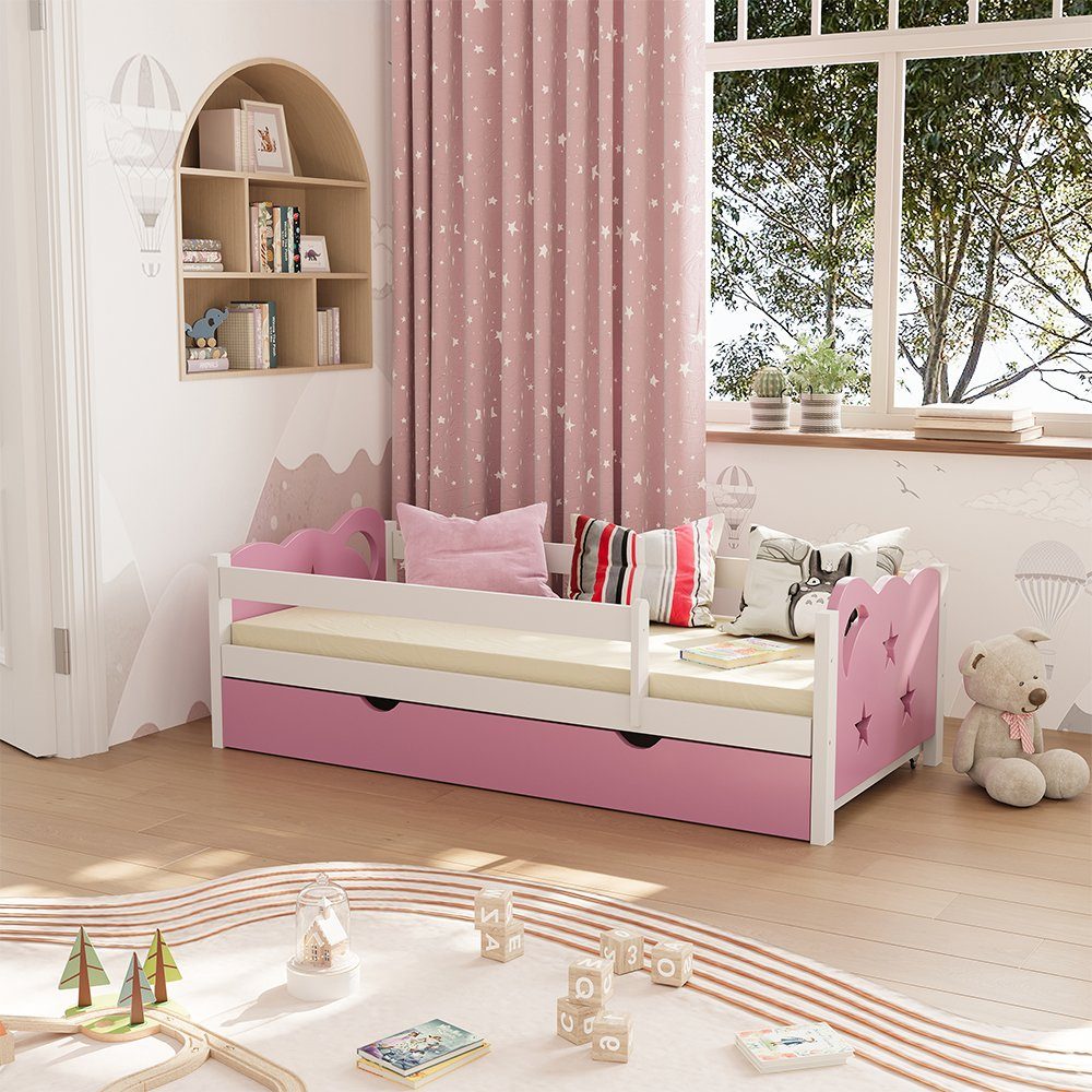 VitaliSpa® Kinderbett Jessica, Rosa/Weiß, 80x160 cm günstig online kaufen