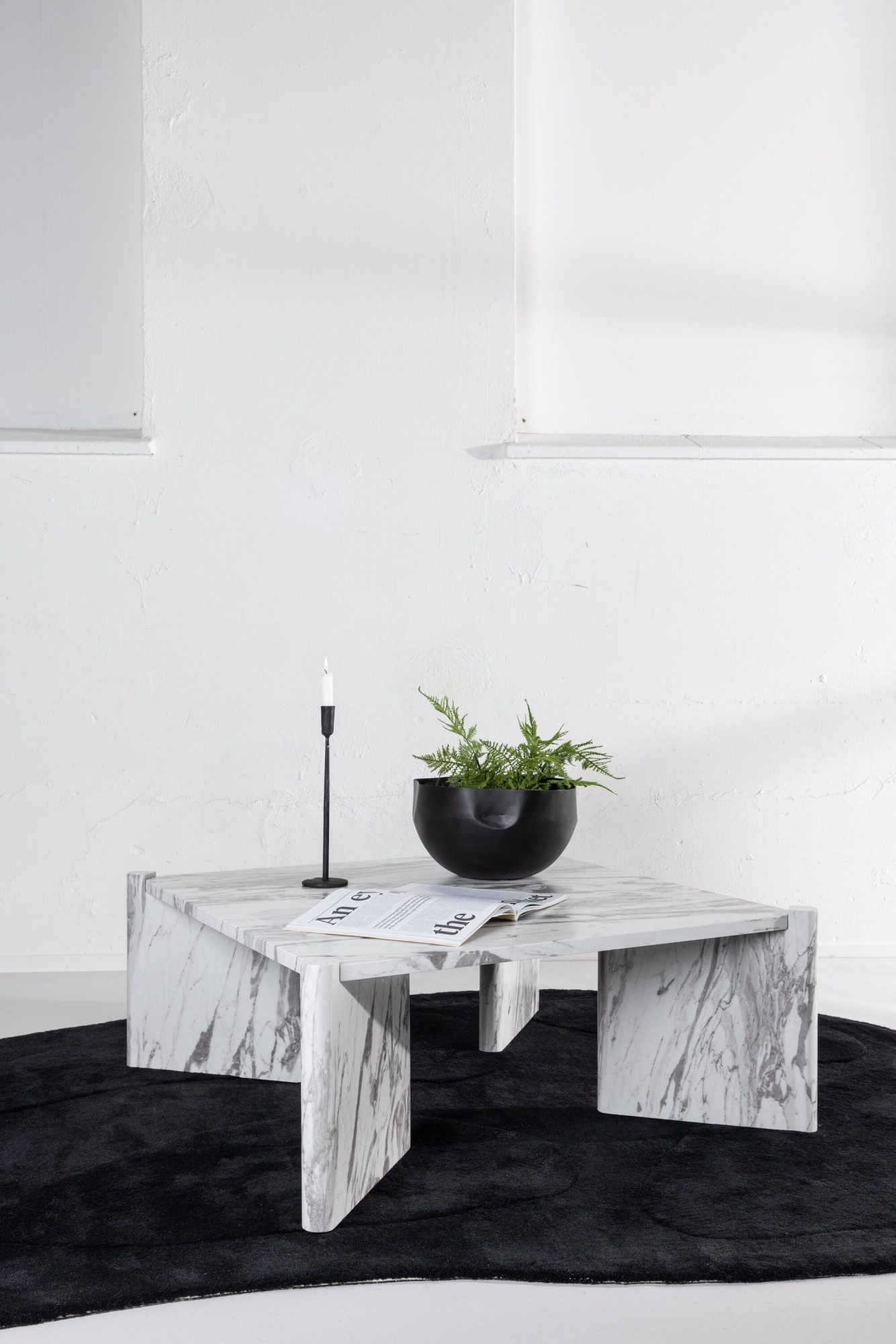 Venture Home Couchtisch Rogaland, quadratischer Couchtisch, modern & elegant, 100 × 100 cm, Sofatisch, MDF, quadratisch, niedrig, geräumig, raffiniert