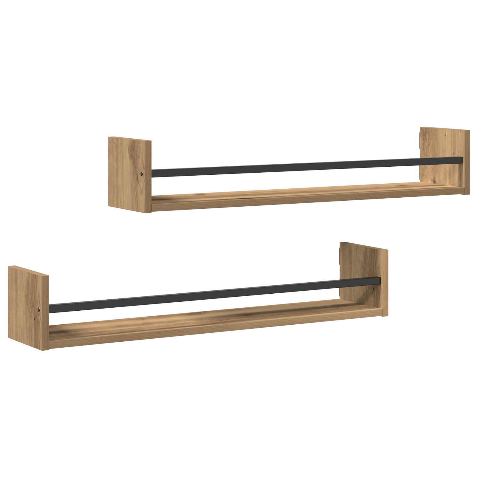 vidaXL Regal Wandregale 2 Stk. Artisan günstig online kaufen