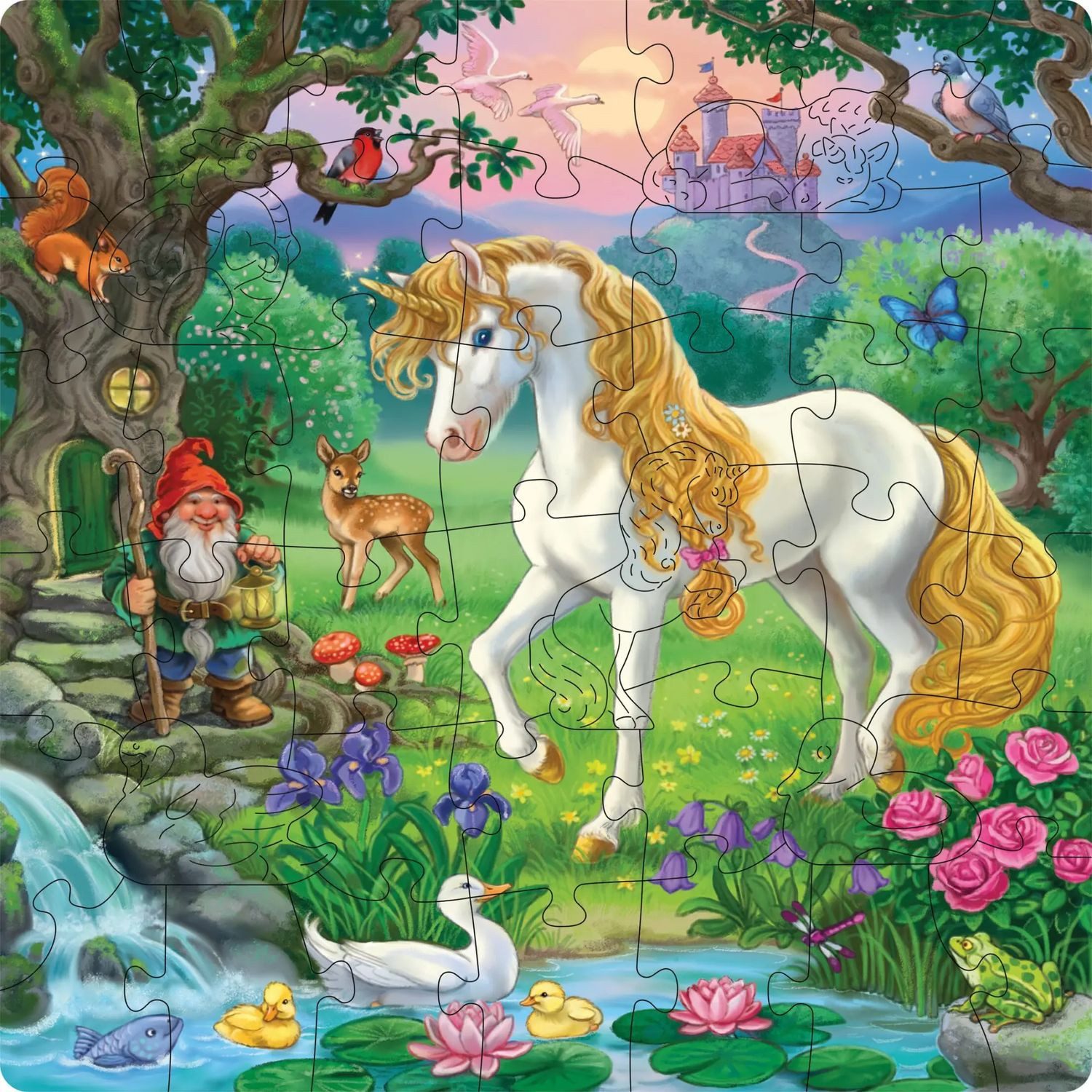 Ravensburger Puzzle Kinderpuzzle 44 Teile - Märchenhaftes Einhorn, 44 Puzzleteile