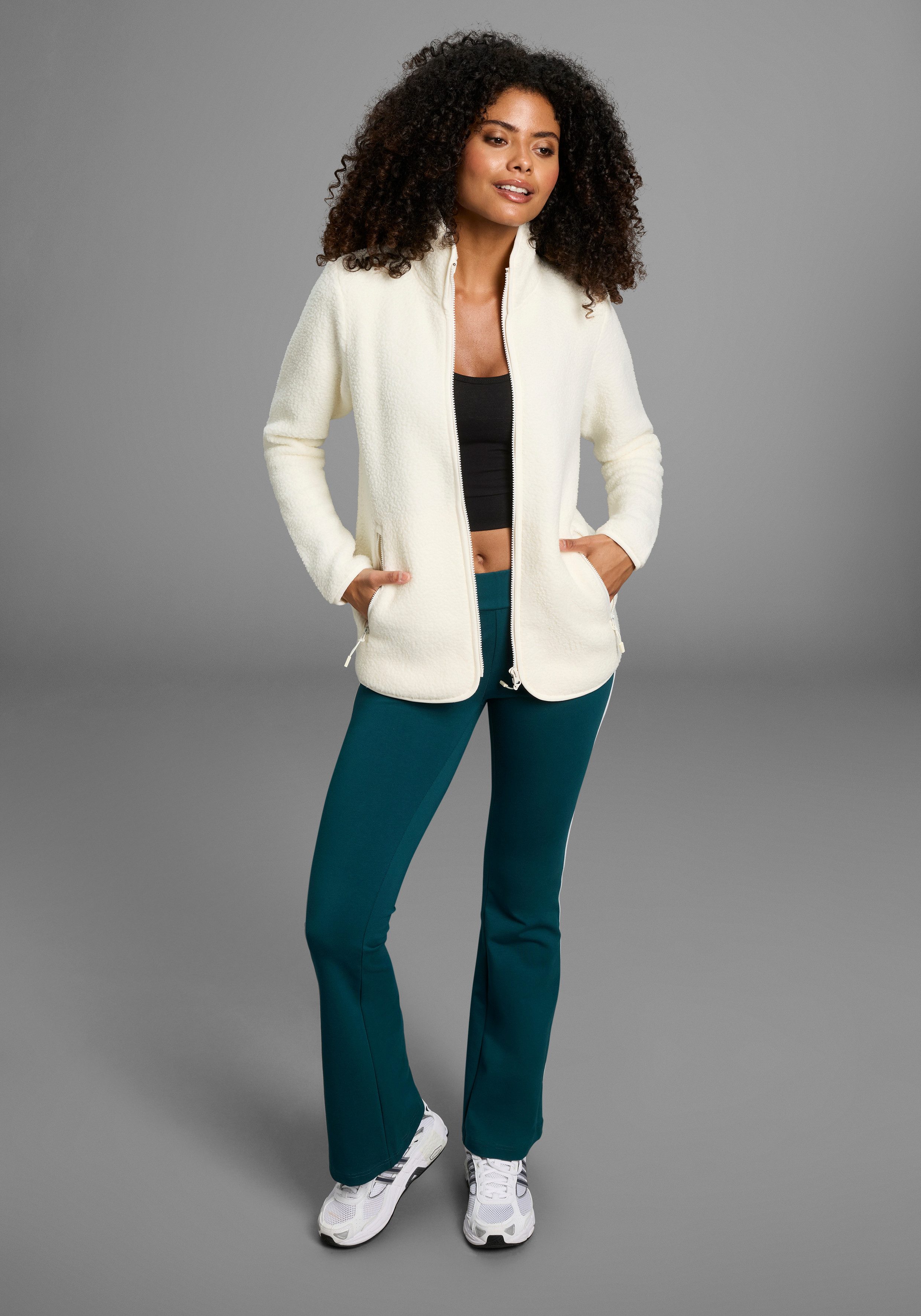 Polarino Fleecejacke aus Teddy-Fleece, Übergangsjacke – Bild 5 von 5