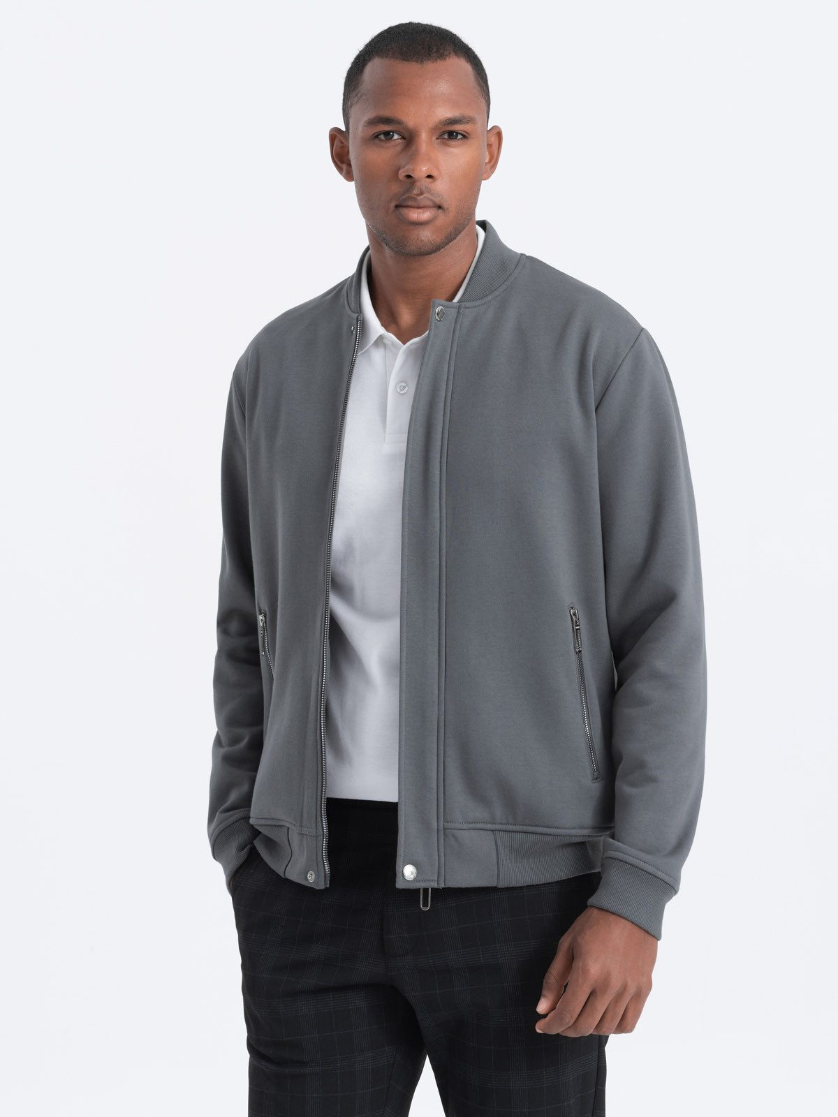 OMBRE Sweatjacke Bomberjacke für Männer günstig online kaufen