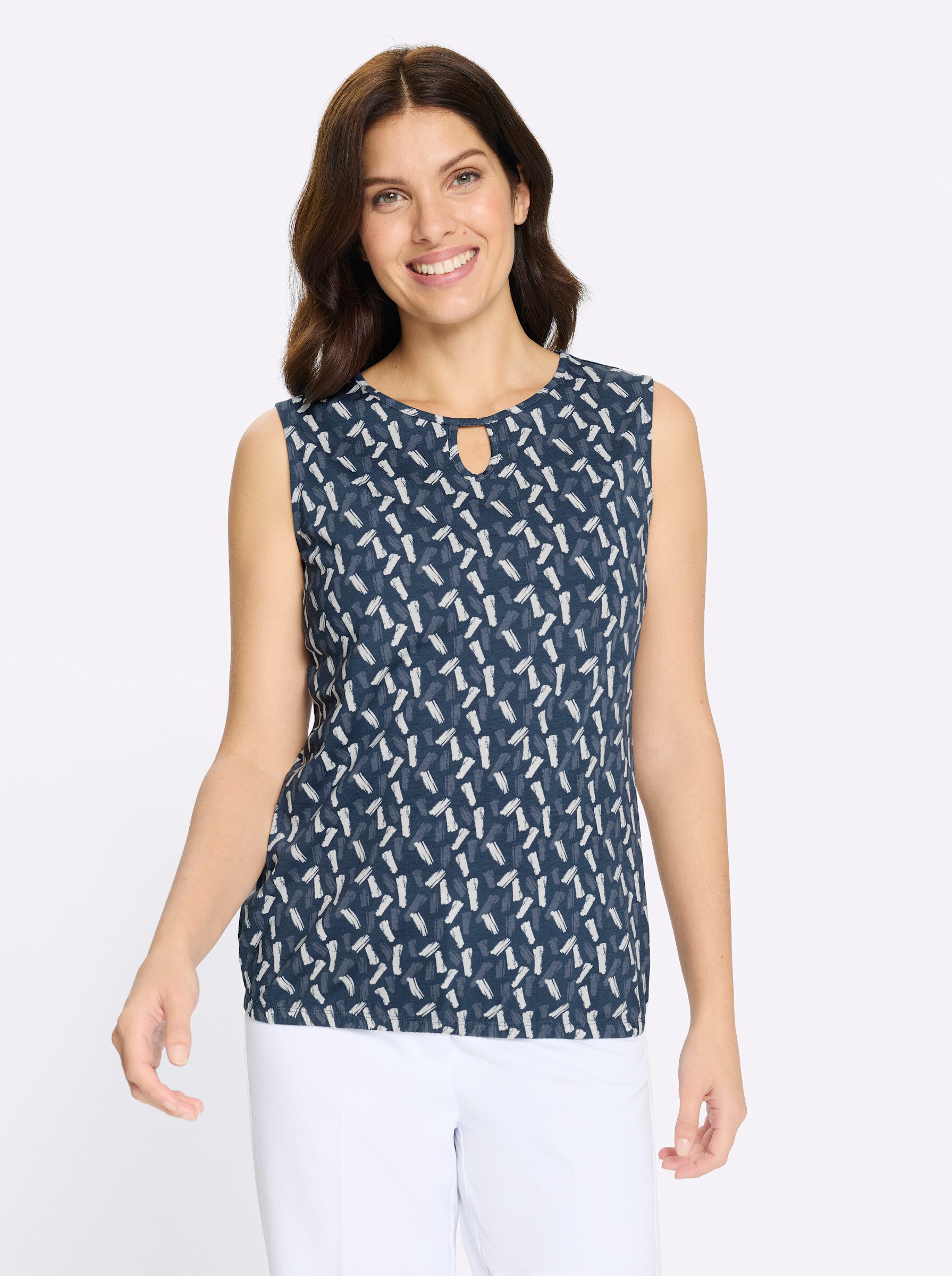 Sieh an! Shirttop Shirttop Ärmellos