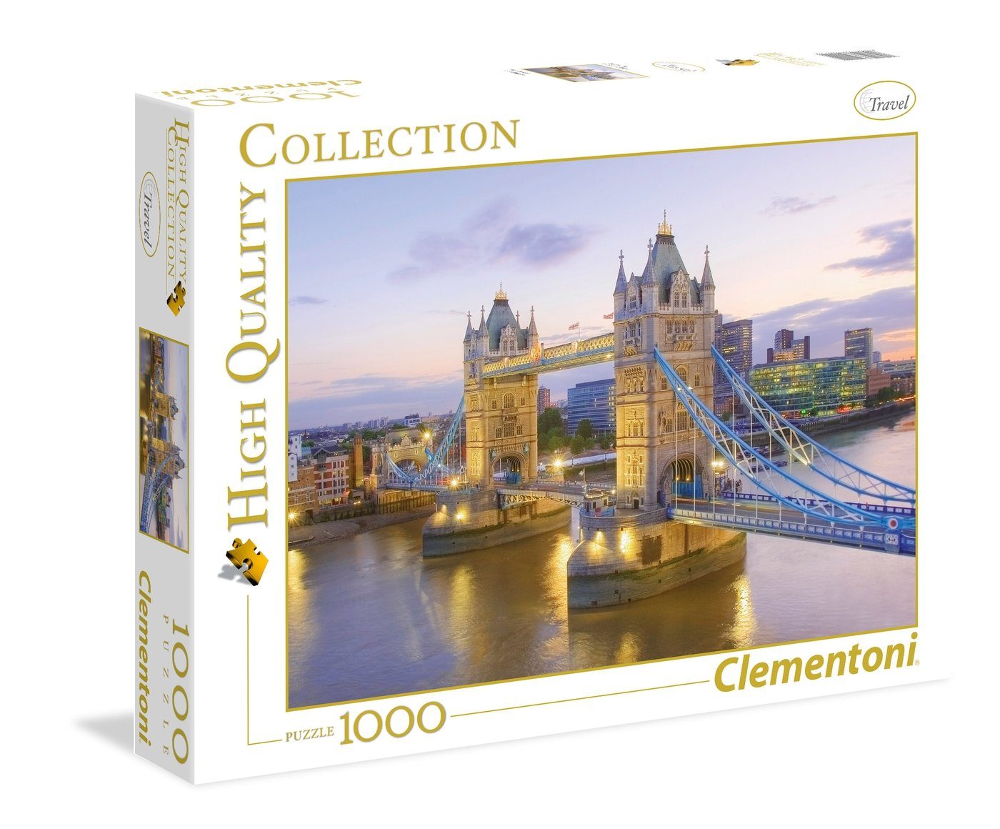 39022 Clementoni Teile 1000 Puzzle, 1000 Bridge Puzzleteile Clementoni® Puzzle Tower