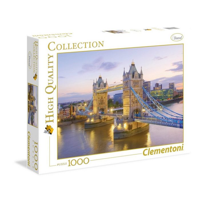Clementoni® Puzzle Clementoni 39022 Tower Bridge 1000 Teile Puzzle 1000 Puzzleteile