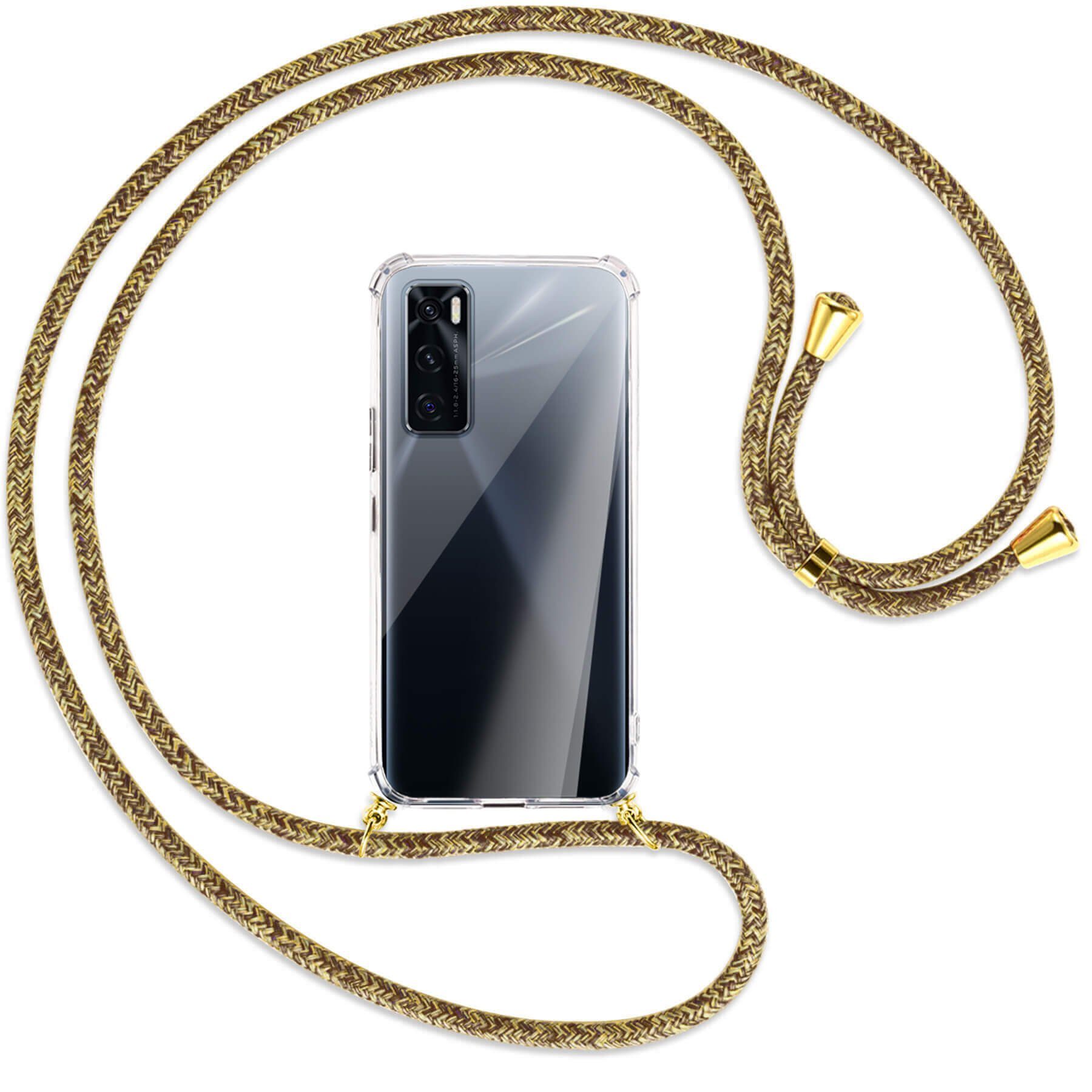 mtb more energy Handykette für vivo V20 SE (V2022) / Y70 [NC-332-G], Umhängehülle mit Band [NC-332-G]