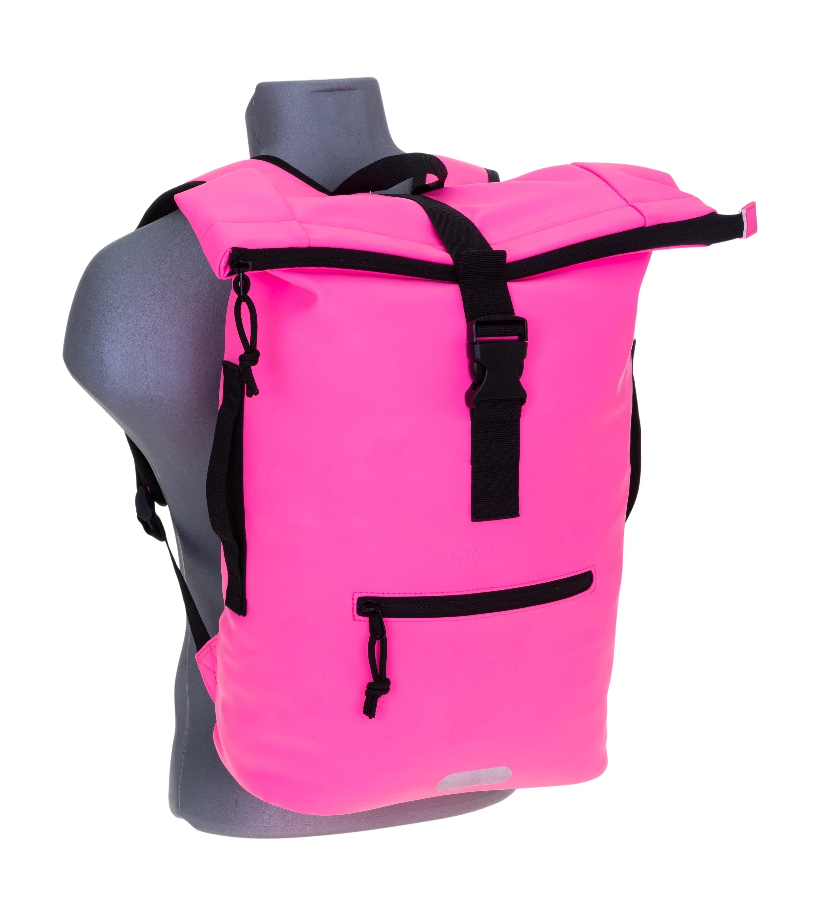 ELEPHANT Freizeitrucksack Time Bag aus Plane, Rucksack Laptoprucksack Daypack wasserabweisend + Trinkflasche