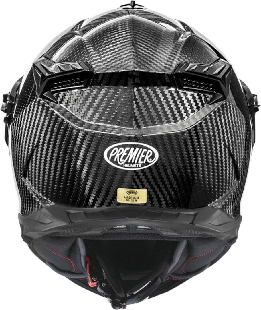 Premier Motocrosshelm Discovery Carbon Enduro Helm, vorbereitet für Kommunikationssystem,integriertes Sonnenvisier