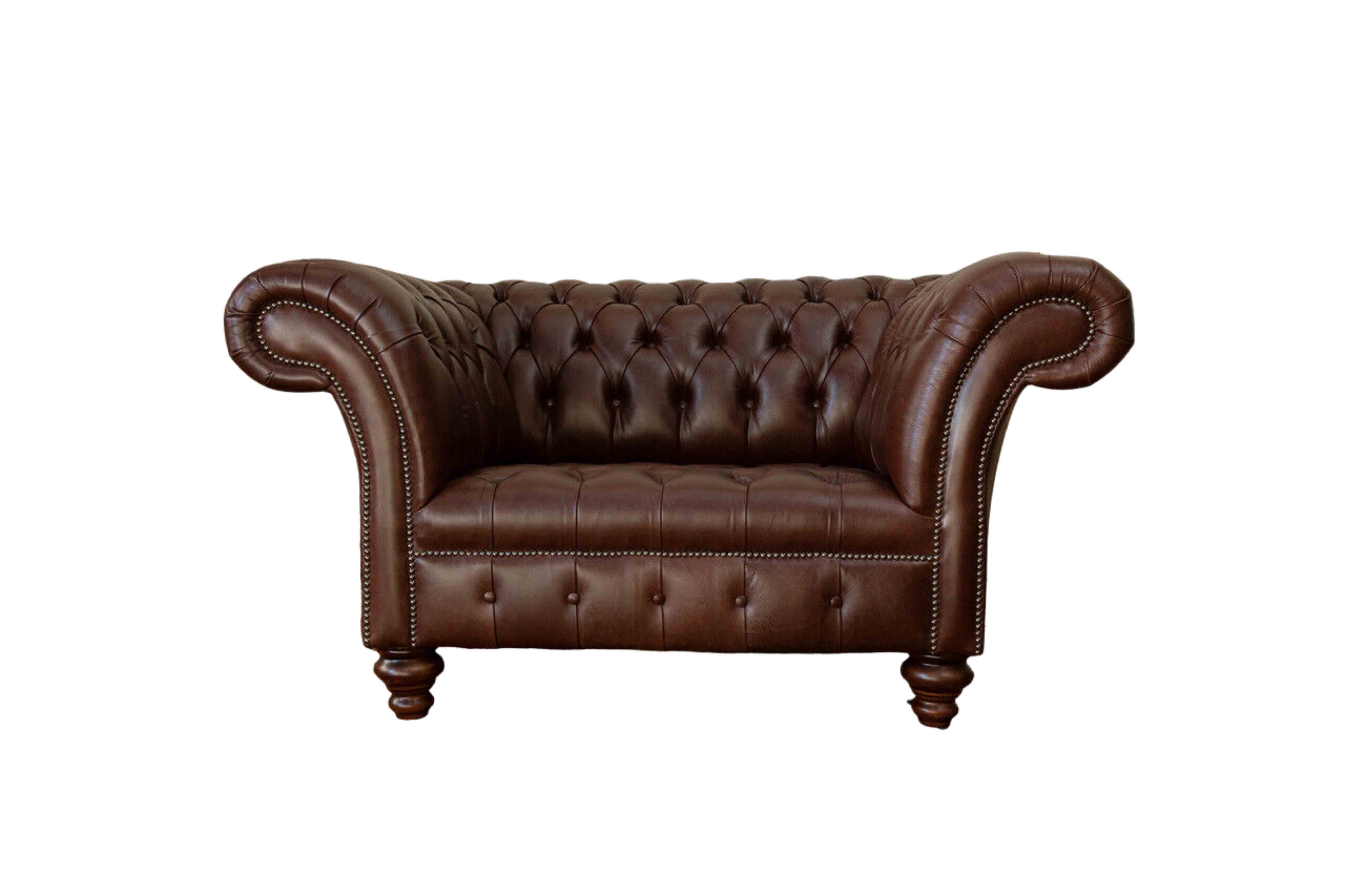 JVmoebel Chesterfield-Sessel Moderne Couch im Lederlook mit brauner Farbgebung und hohem Komfort (Packung, 1-St., Sessel), Made in Europa