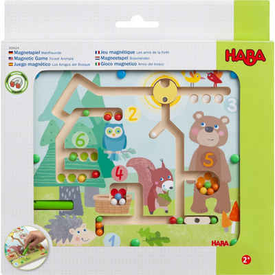 Haba Lernspielzeug Magnetspiel Waldfreunde (Set, 1-St., 1), mit Magnetstift durch das Labyrith