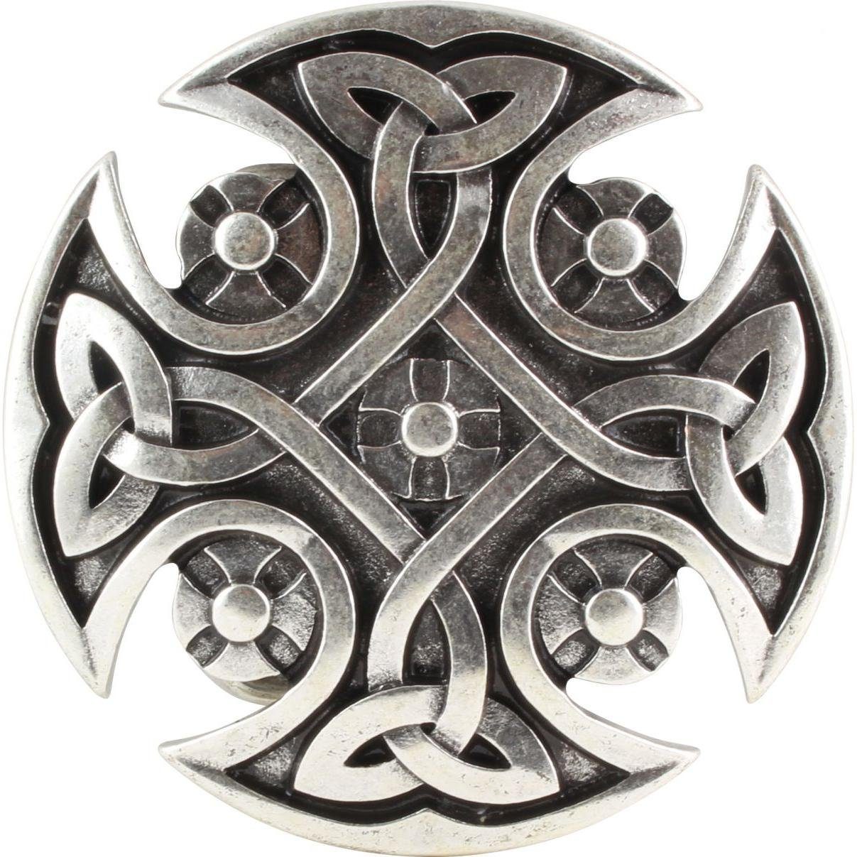 Gürtelschnalle Keltischer Knoten 4,0 cm - Buckle Gürtelschließe 40mm - LARP- und Mitt