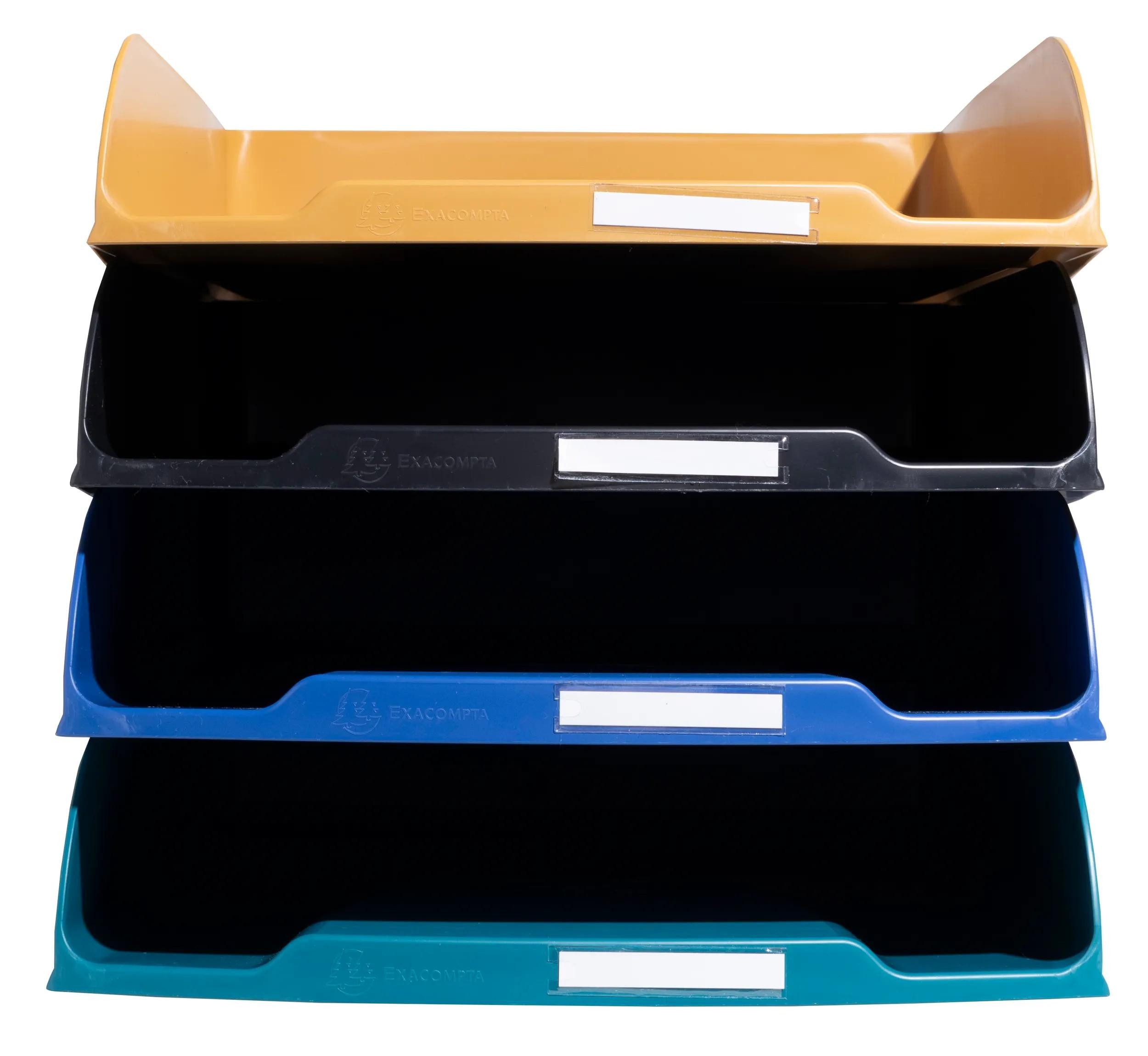 EXACOMPTA Briefablage Set mit 4 Лотки для писем Combo Styli, Neo Deco - sortiert - 111505SETD, Briefkörbe