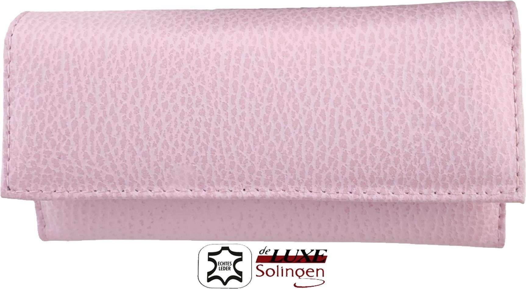 8 Rosa Solingen, tlg. Lederetui Nagelschere EloModa Maniküre Etui Mit Maniküre-Etui Nagelpflege Set 8-tlg