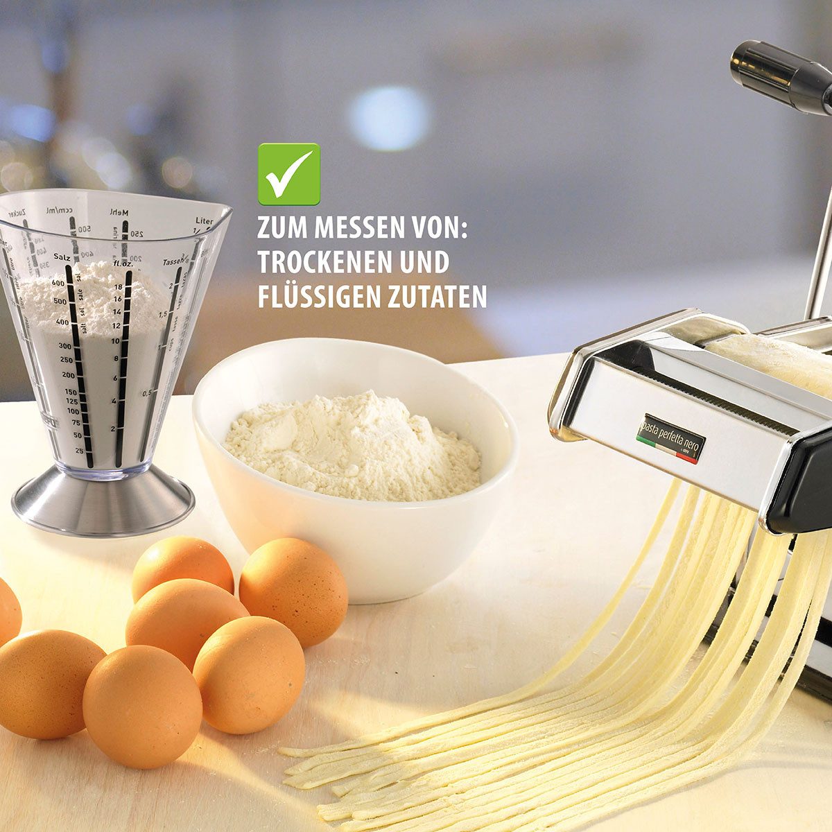 GEFU Messbecher Messbecher SATURAS halber Liter Kunststoff Messkan