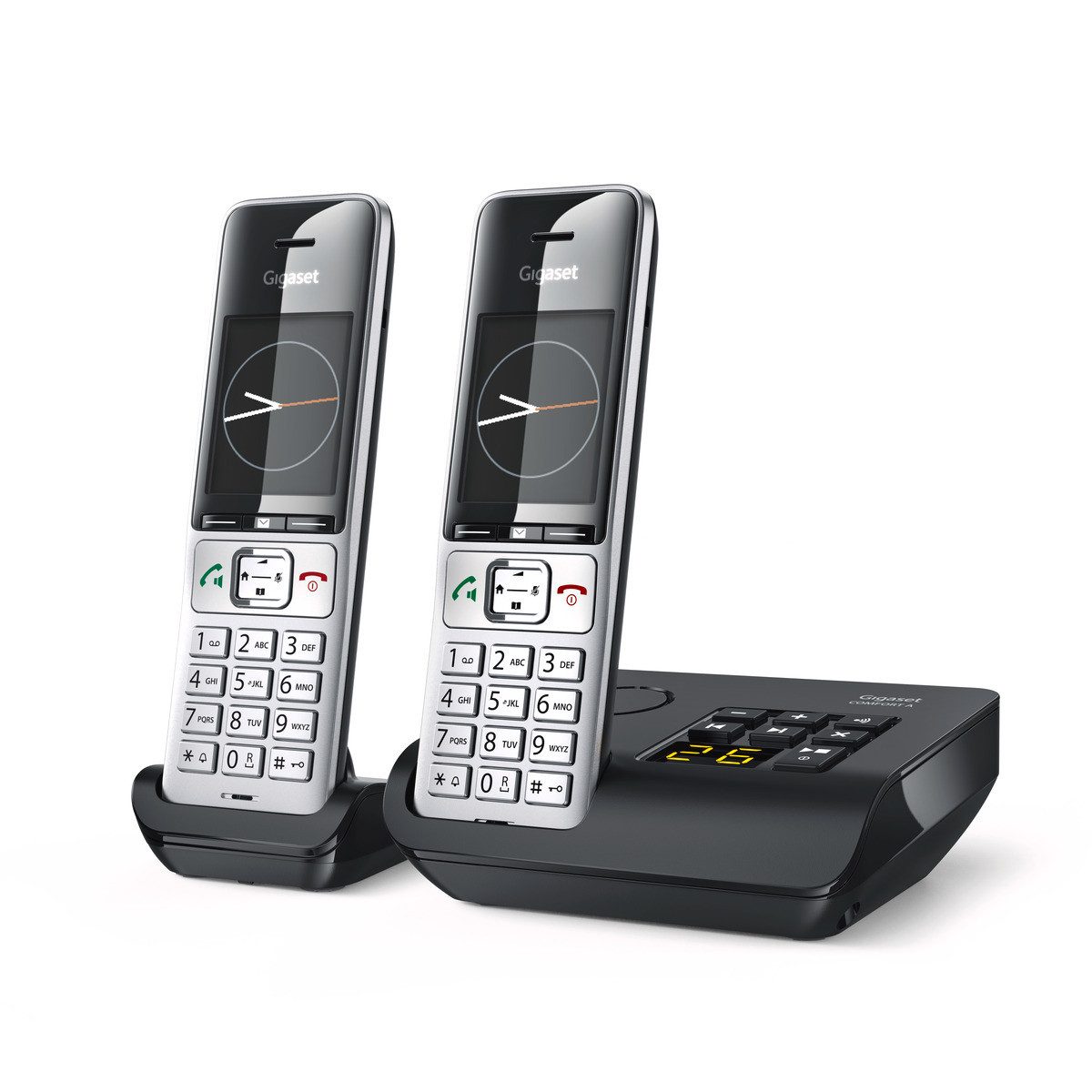 Gigaset Gigaset COMFORT 500A Duo Schnurloses DECT-Telefon (Mobilteile: 2, Headset-Anschluss)