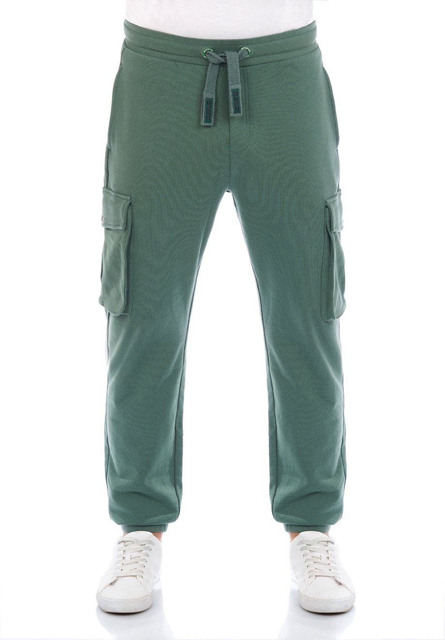 riverso Sweathose Herren Trainigshose RIVLoris Regular Fit Jogginghose mit Cargotaschen