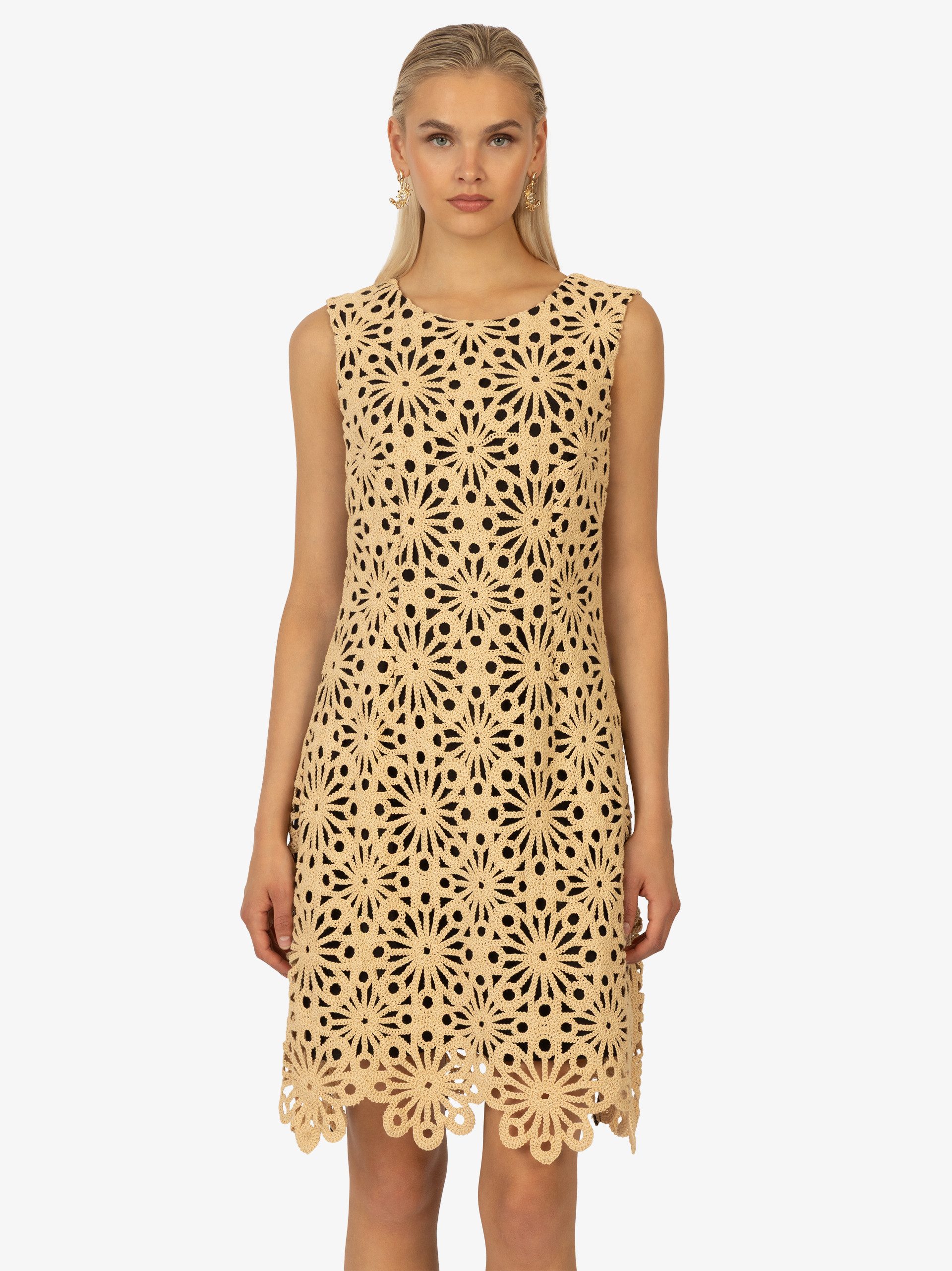 Kraimod Cocktailkleid mit großflächigem Blumenmuster