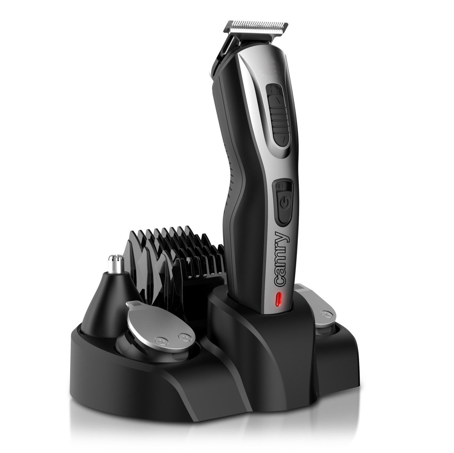 Camry Haar- und Bartschneider CR 2921, 5-in-1 Herren Pflegeset, 600 mAh, mit LED-Anzeige