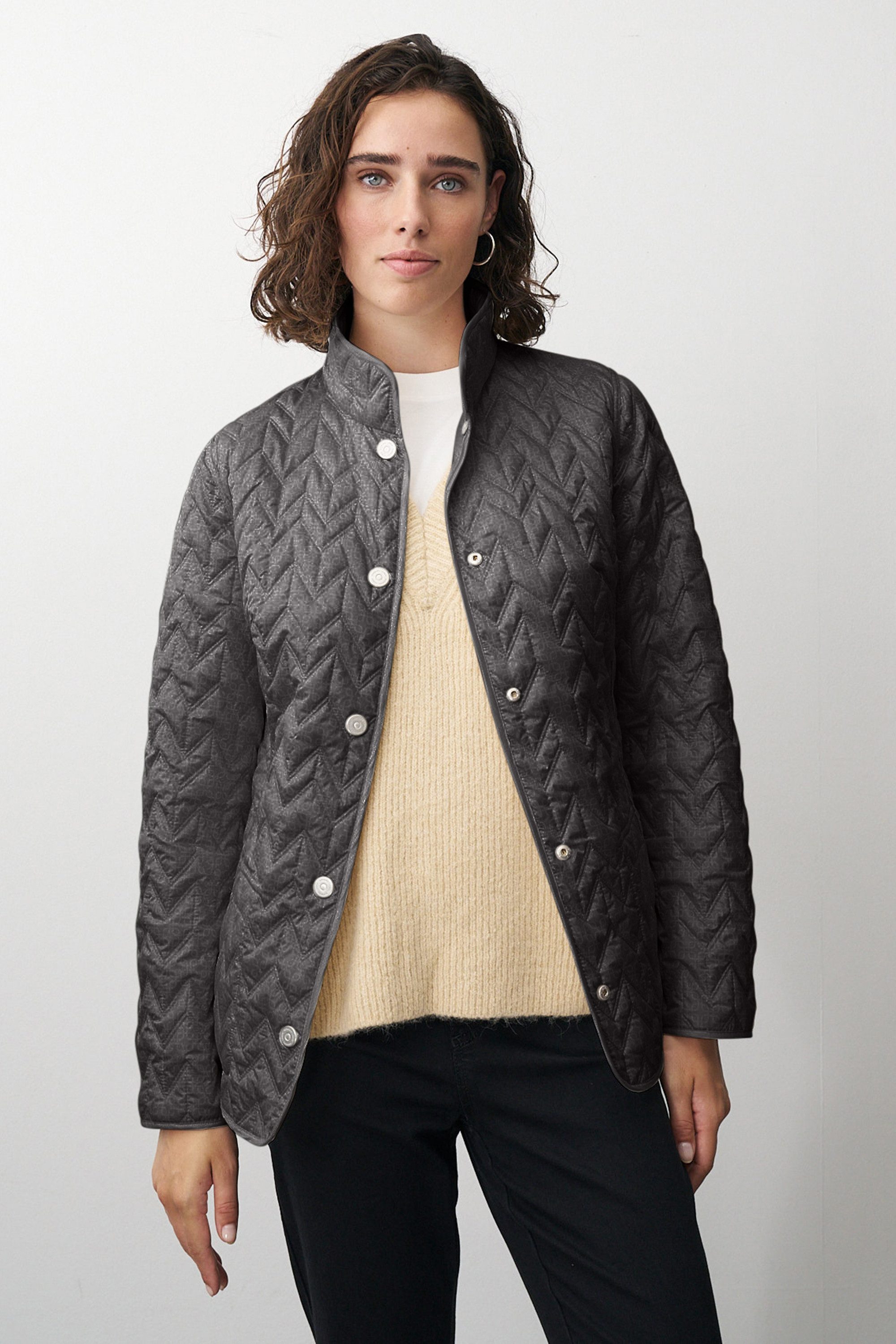 Barbara Lebek Wendejacke Damenjacke zum Wenden oder moderne Übergangsjacke uni/gemustert