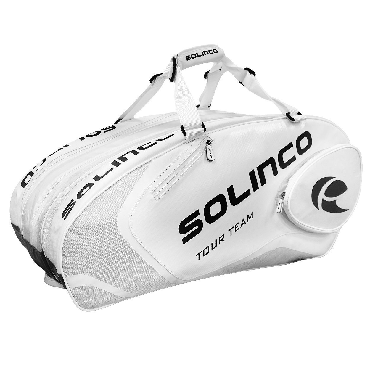 Sporttasche Tennis-Racketbag Tour Team Whiteout (Schlägertasche, 3 Hauptfächer)