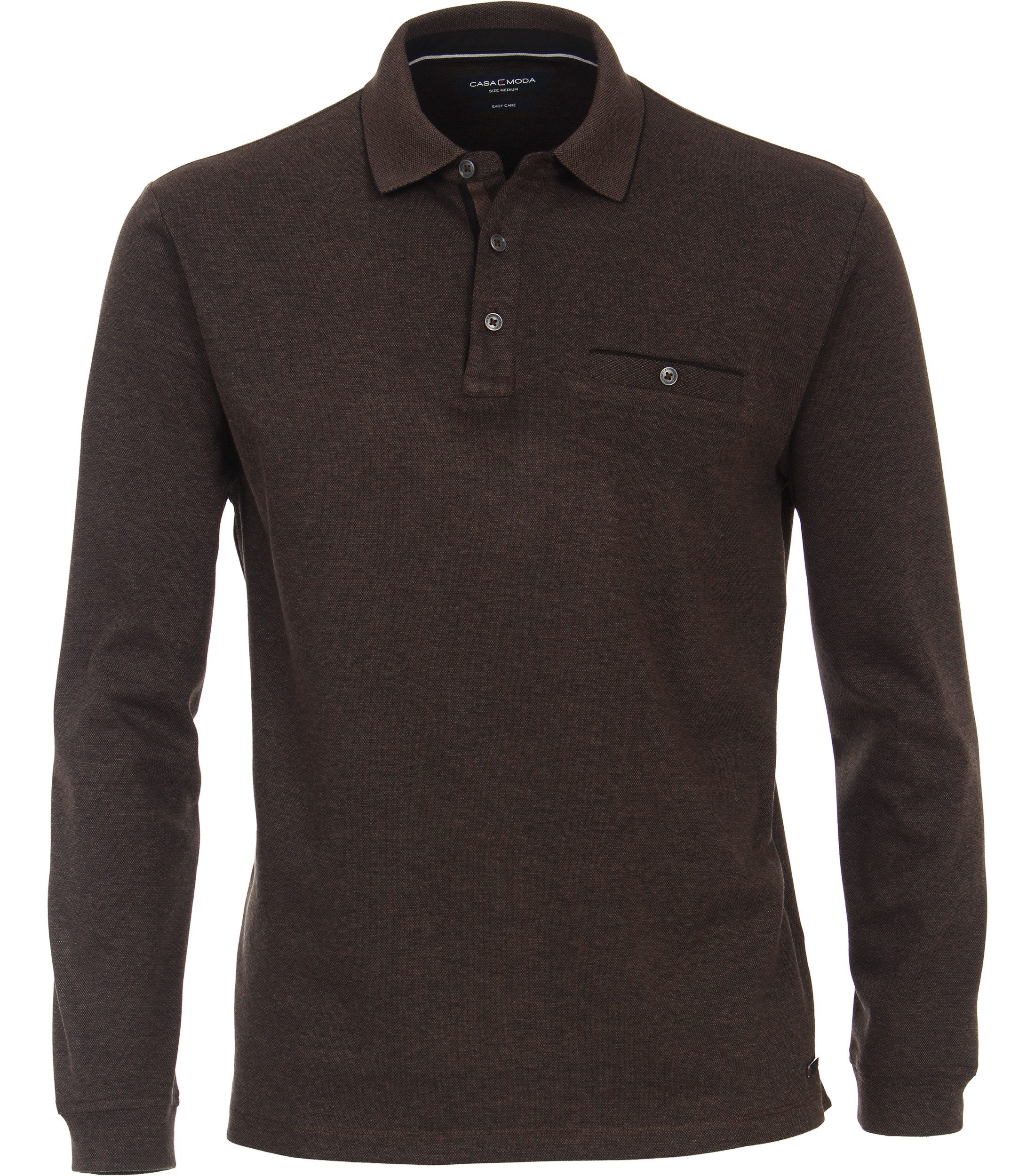 CASAMODA Langarm-Poloshirt CASAMODA Polo-Shirt Langarm gestreift