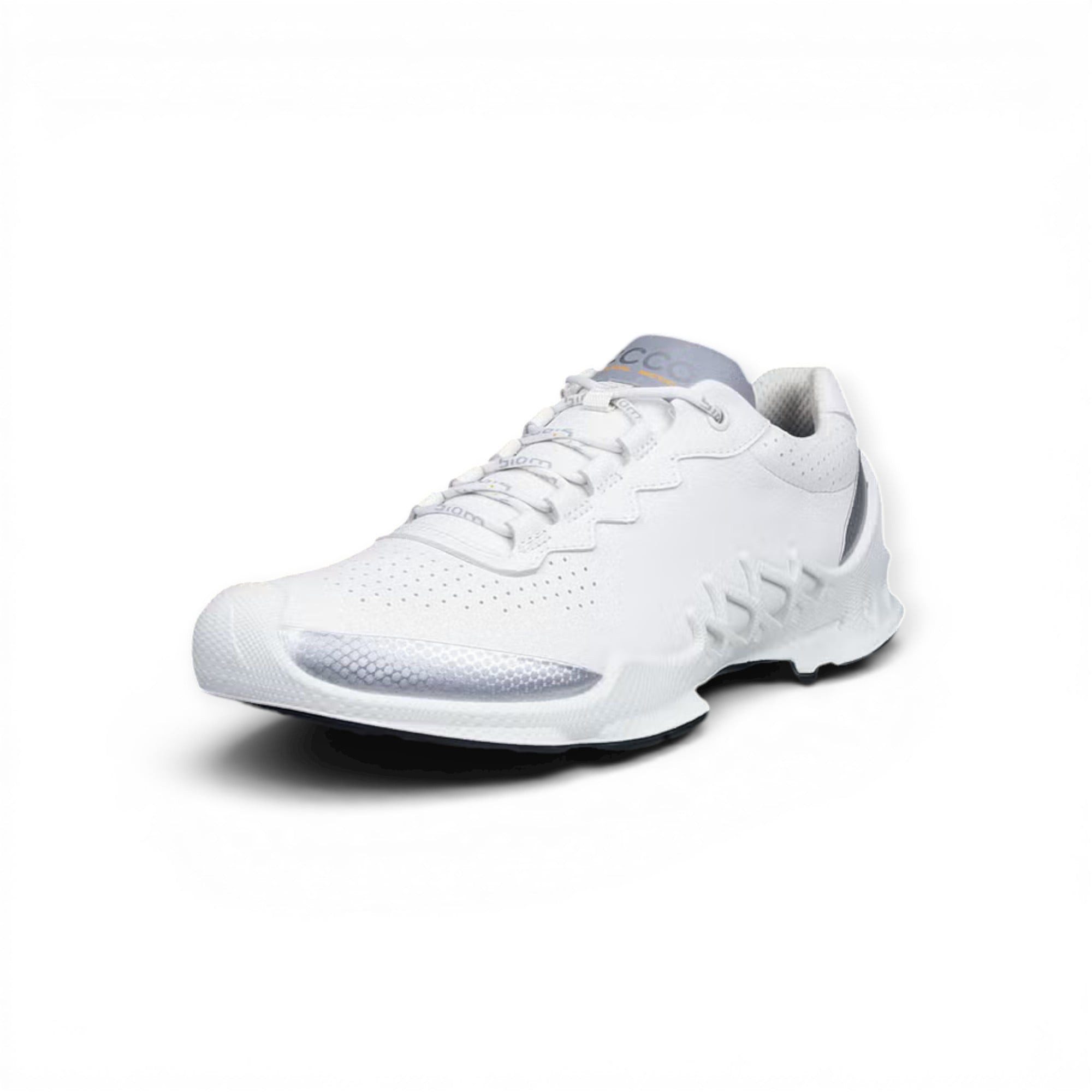 Ecco BIOM Aex (Vollnarbenleder) weiss/silber Herren Sneaker
