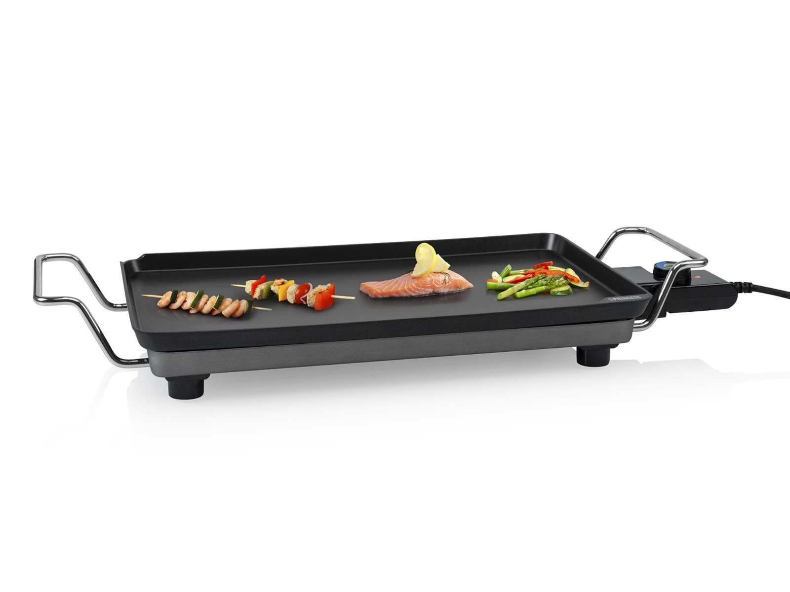 PRINCESS Teppanyakigrill, 2500 W, Japanischer Tischgrill für Zuhause 2-4 Personen Grillplatte 46x26cm
