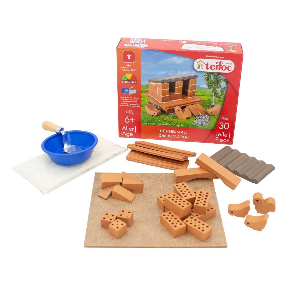teifoc Hühnerstall Steinbaukasten, (Montessori Spielzeug, 35 St., Bauset), günstig online kaufen