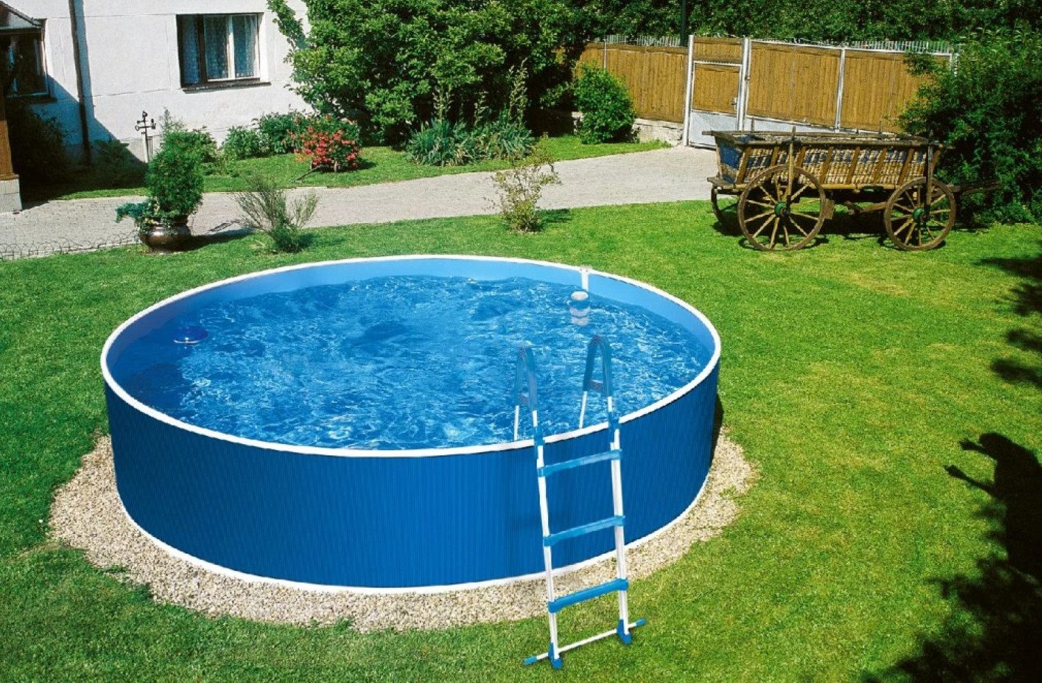 Marlos GmbH Rundpool Stahlwandpool weiß/blau 3,60 günstig online kaufen