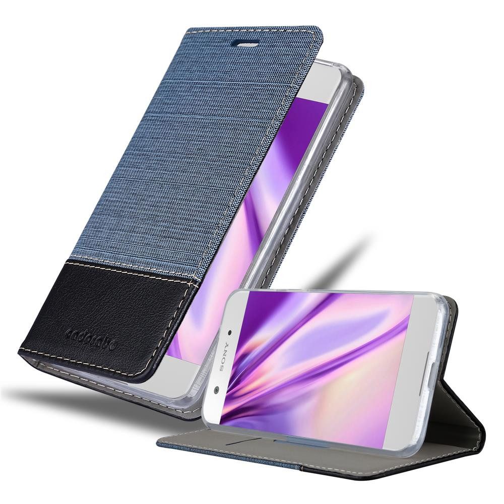 Cadorabo Handyhülle für Sony Xperia XA1 Hülle Sony Xperia XA1, Klappbare Handy Schutzhülle - Hülle - mit Standfunktion und Kartenfach