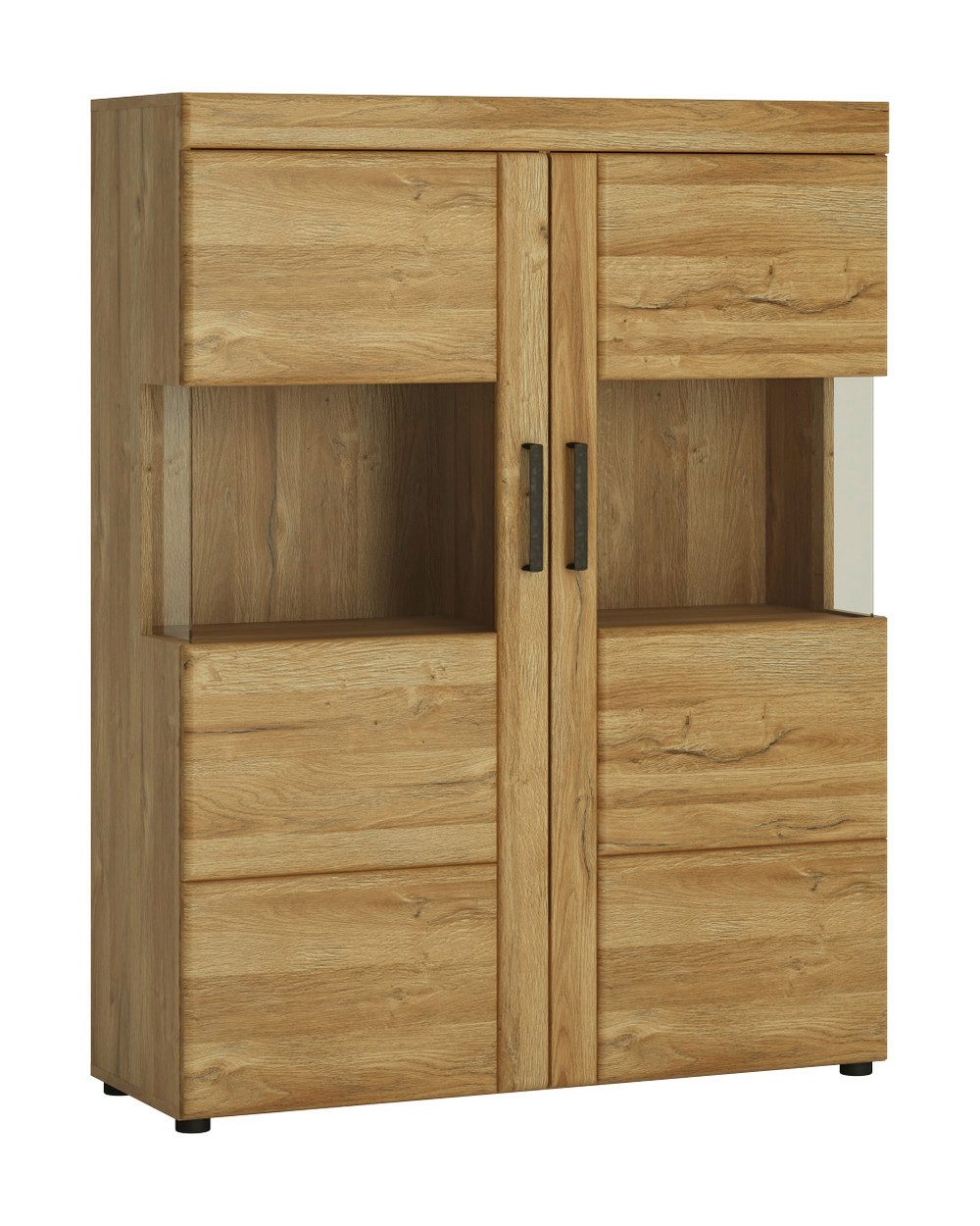 Meble Wójcik Wohnwand (3-teilig) in Grandson Eiche Dekor - 259x155x41 (BxHxT), (3-teilig)