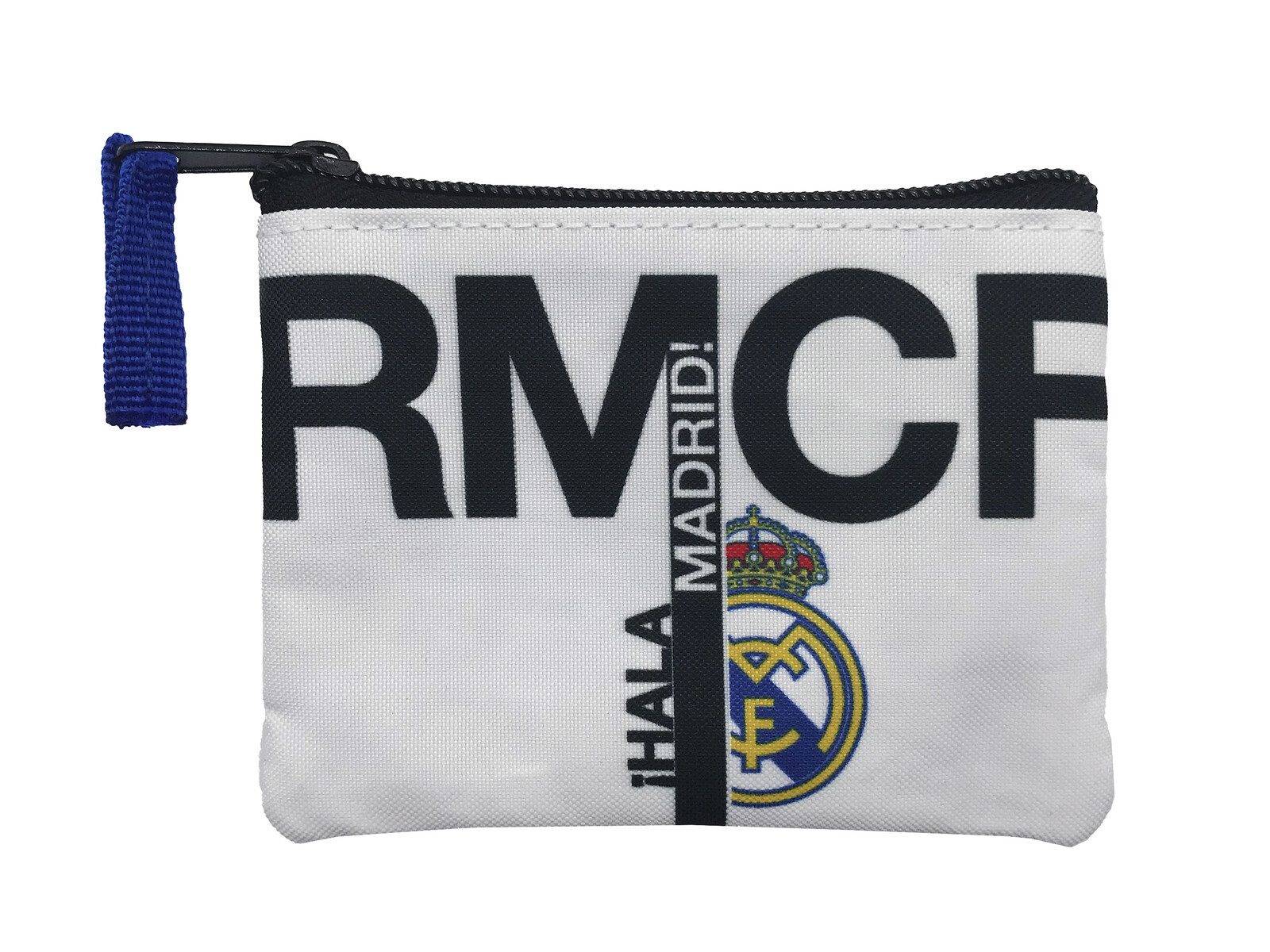 Real Madrid Geldbörse 12,5 × 9 × 1 cm mit Reißverschluss für Karten Ausweis und Kleingeld (1-tlg), ideal für sicheres Verstauen