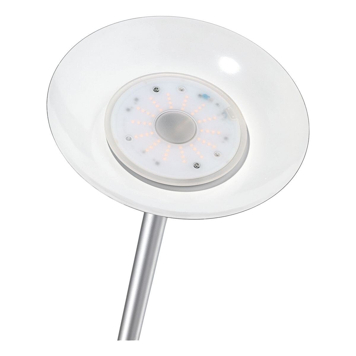 unilux LED Varialux, mit integriert, warmweiß, Standleuchte fest emaillierter Lichtschale Stehlampe LED