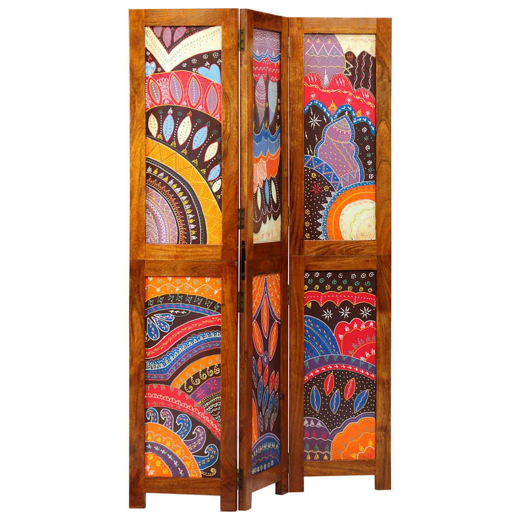 vidaXL Raumteiler Honigbraun 105 x 1,5 x 160 cm Massivholz, 1-tlg.