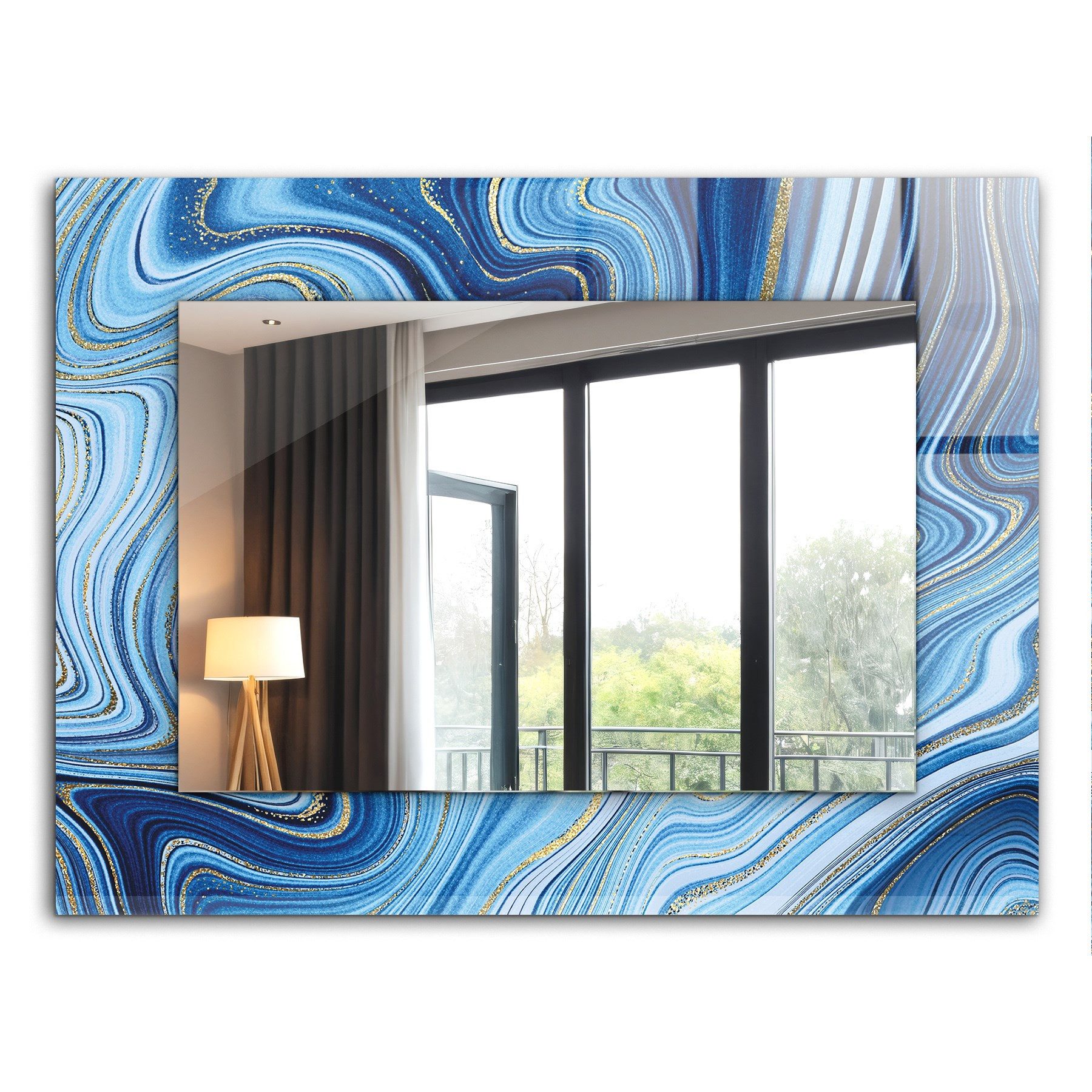 Tulup Dekospiegel Modern Spiegel mit Aufdruck, günstig online kaufen