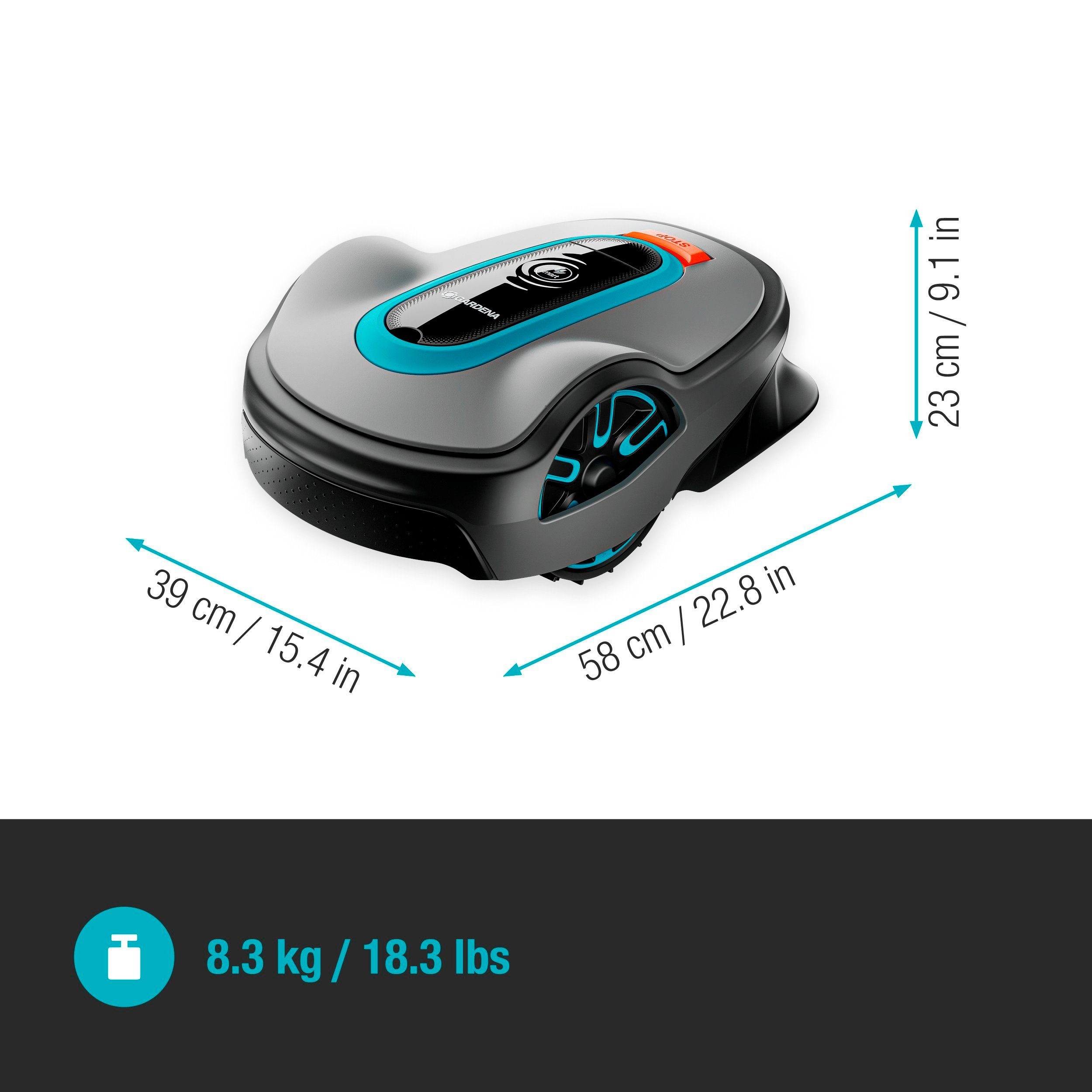 GARDENA Rasenmähroboter smart SILENO li...