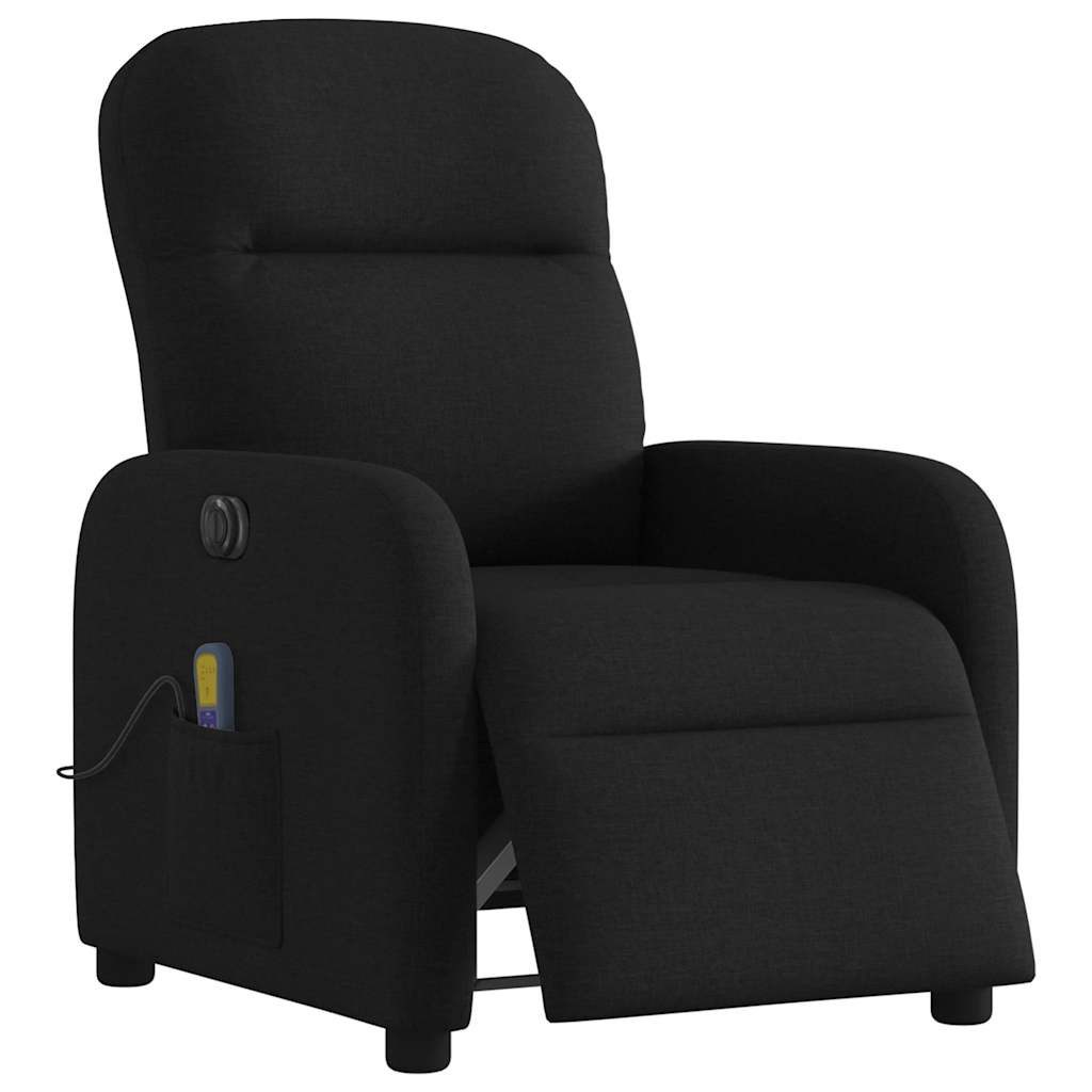 vidaXL Sessel Massagesessel Elektrisch Schwarz Stoff günstig online kaufen