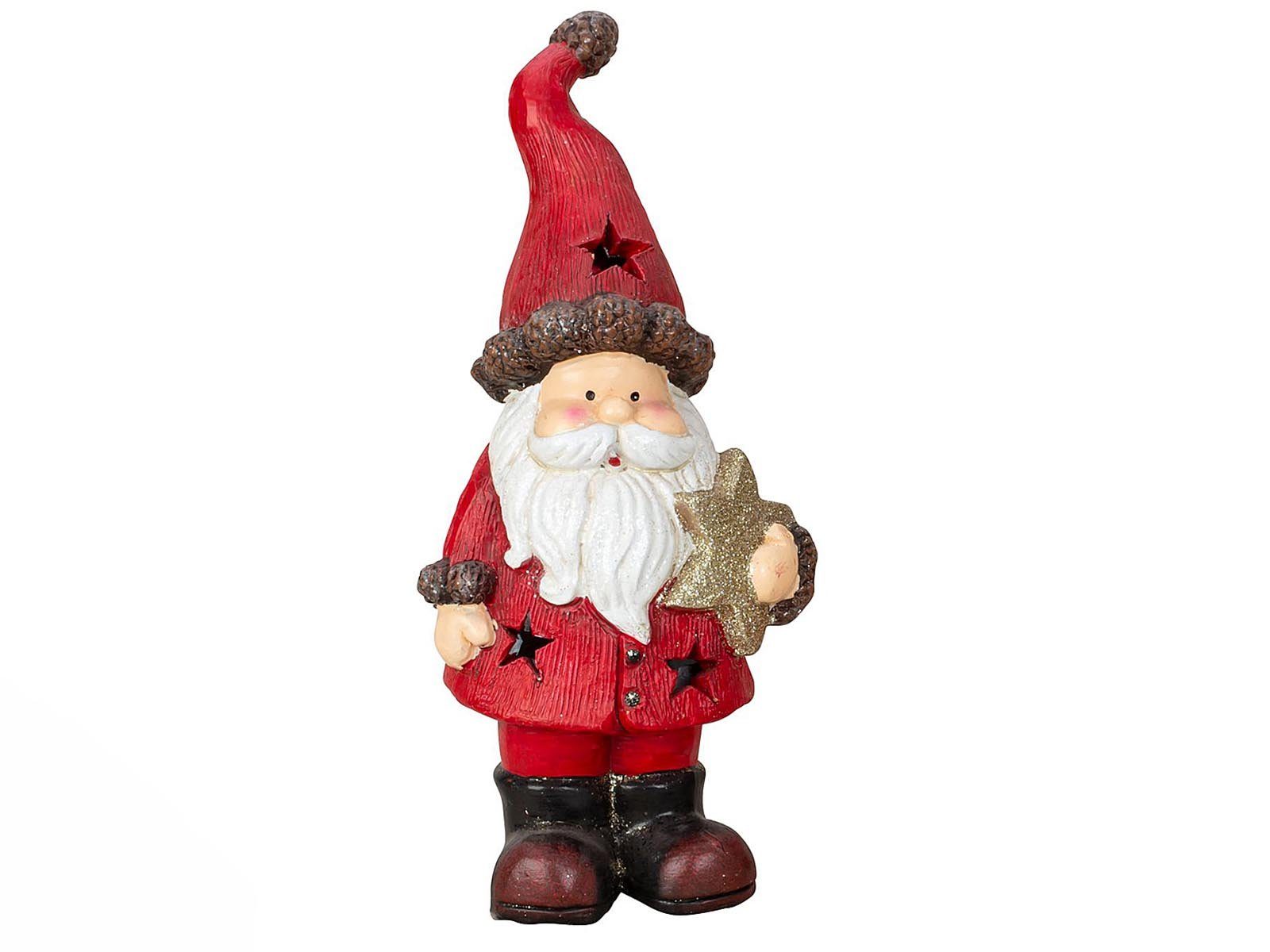 Mel-O-Design Weihnachtsfigur 2960 Nikolaus rot stehend (1 St), weihnachtliche Deko