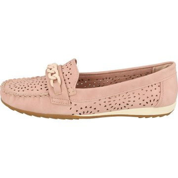 Jane Klain 242-786 Damen Sommer Freizeit Slipper mit Kette Mokassin gepolstert