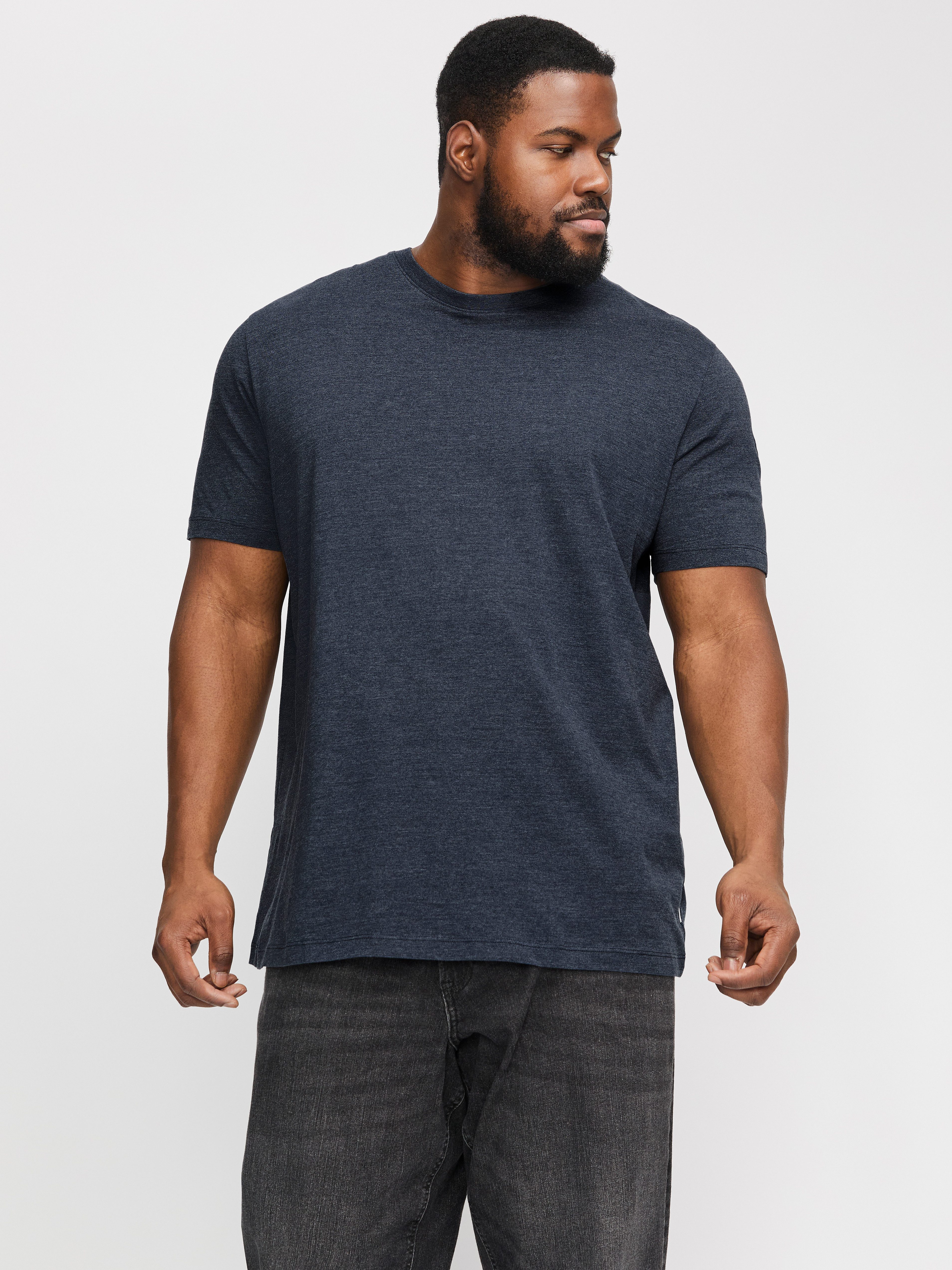 Jack & Jones PlusSize Rundhalsshirt JJEORGANIC MEL TEE SS O-NECK NOOS PLS günstig online kaufen