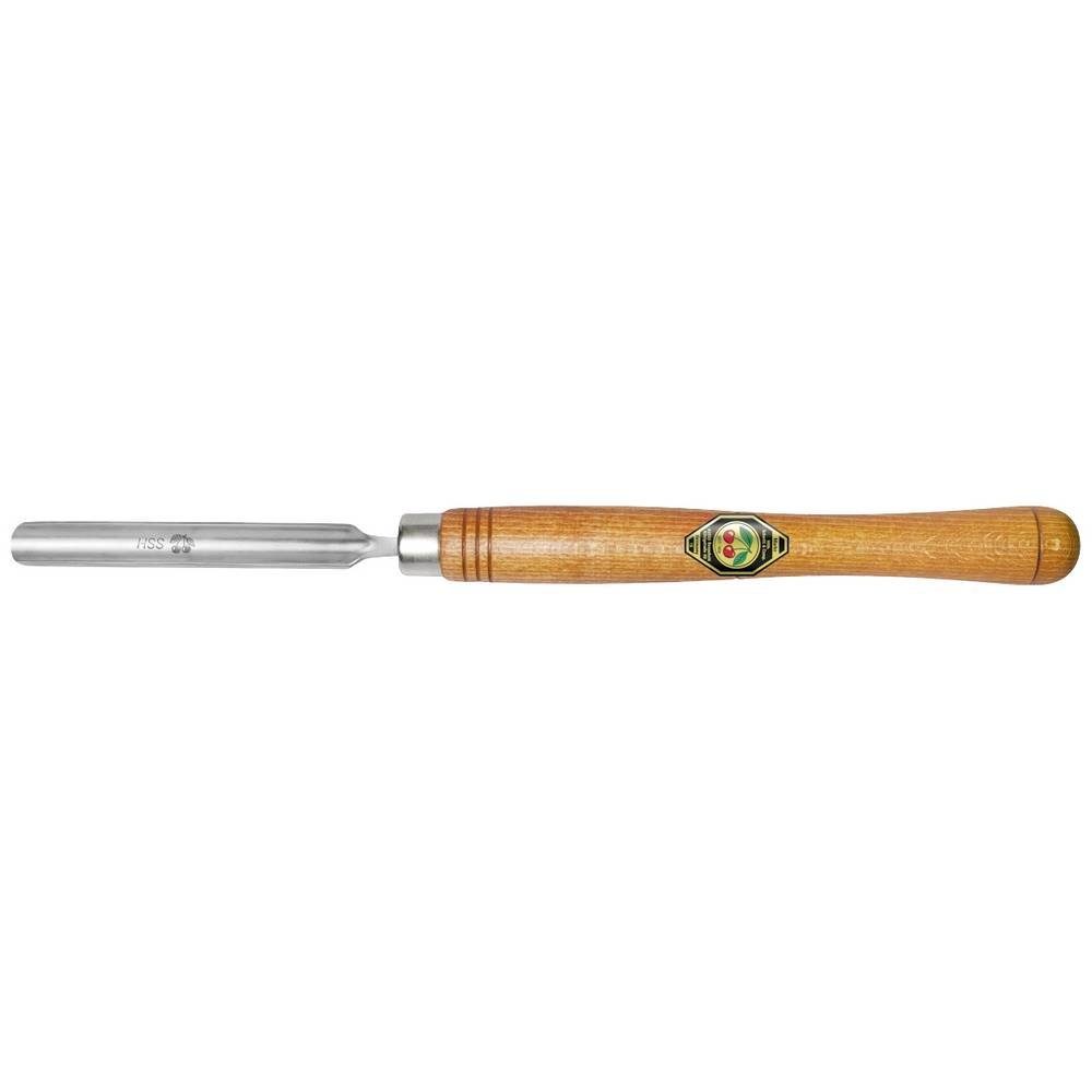 Kirschen Stechbeitel HSS-Drechslerbeitel 12mm, langes Holzheft 1569012