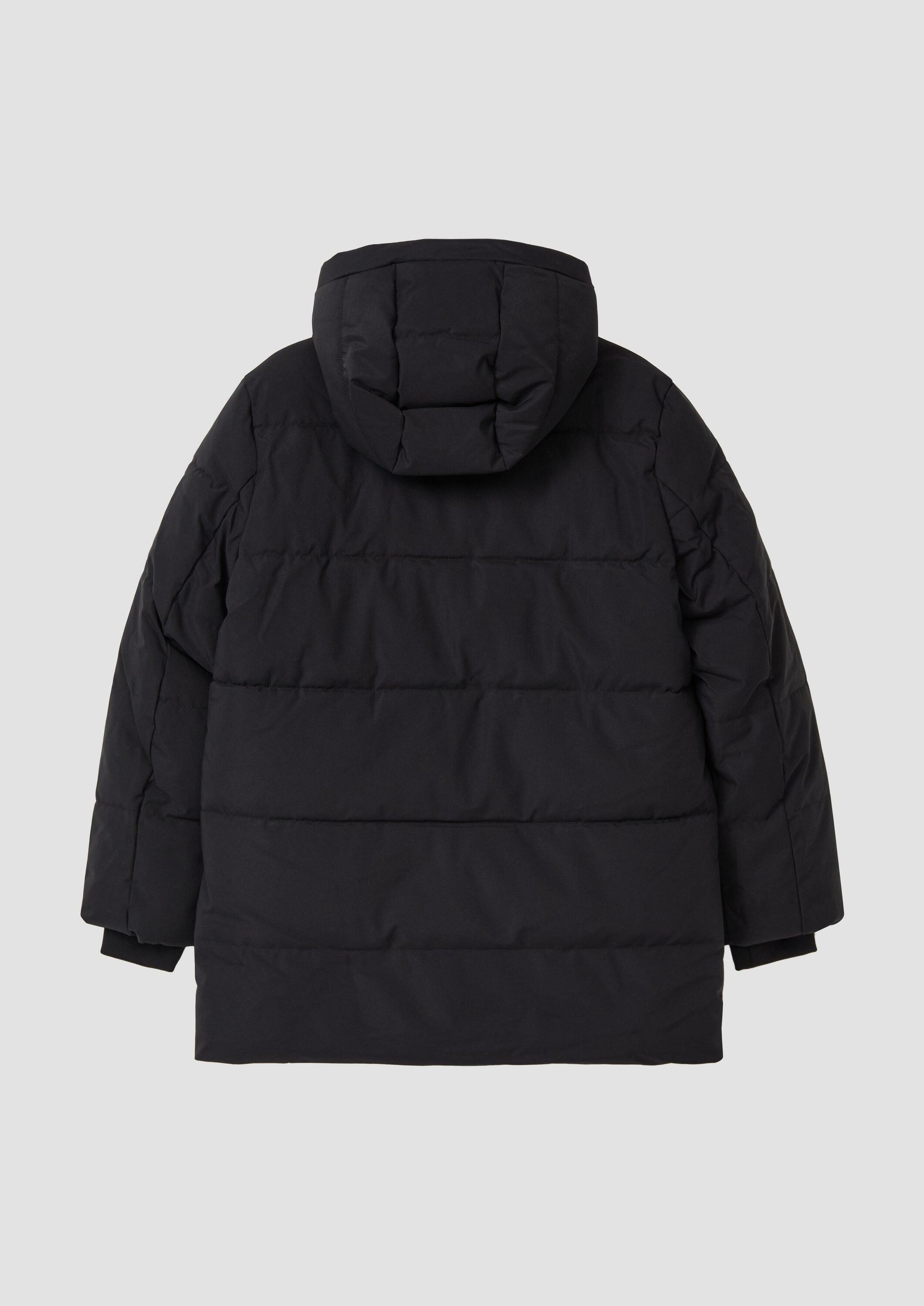 s.Oliver Winterjacke Outdoor-Mantel Warmer Steppmantel im Loose Fit mit Kapuze