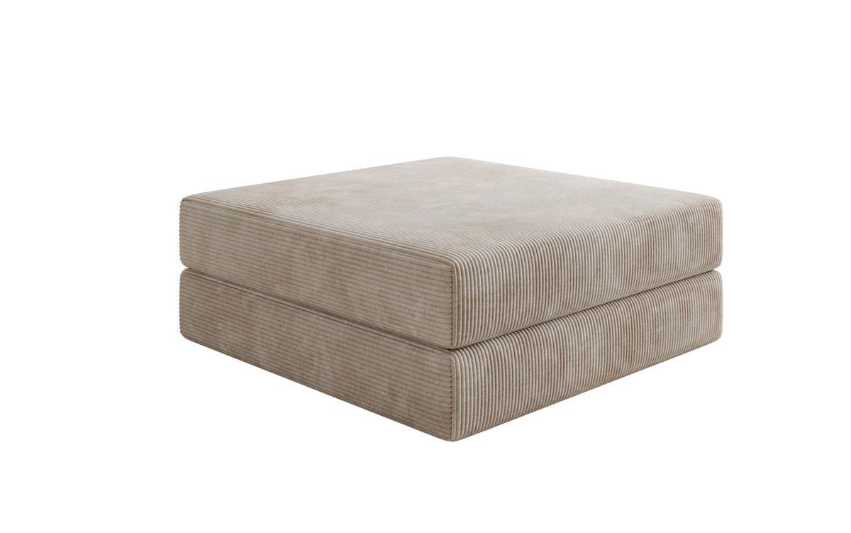 Luxusbetten24 Polsterhocker Beistellhocker Lazy, in Cord