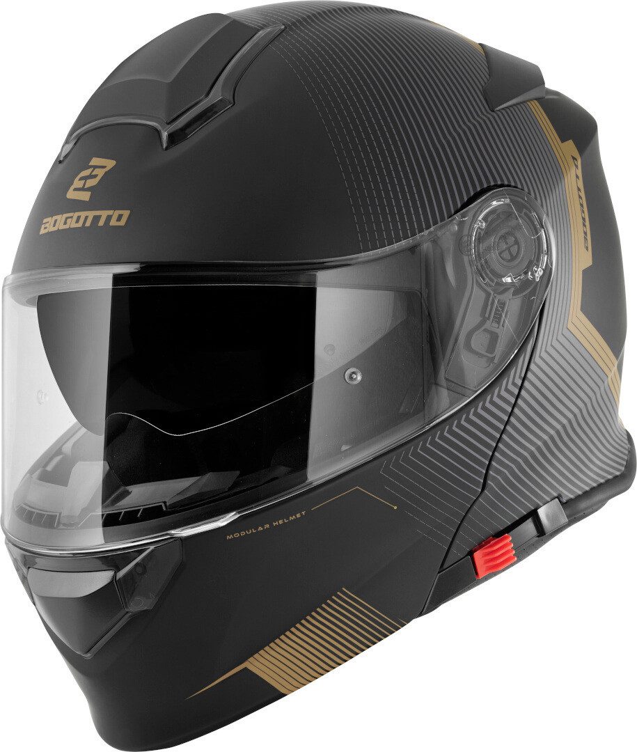 Bogotto Motorradhelm H271 Wayke Klapphelm, vorbereitet für Kommunikationssystem,geeignet für Brillenträger,v