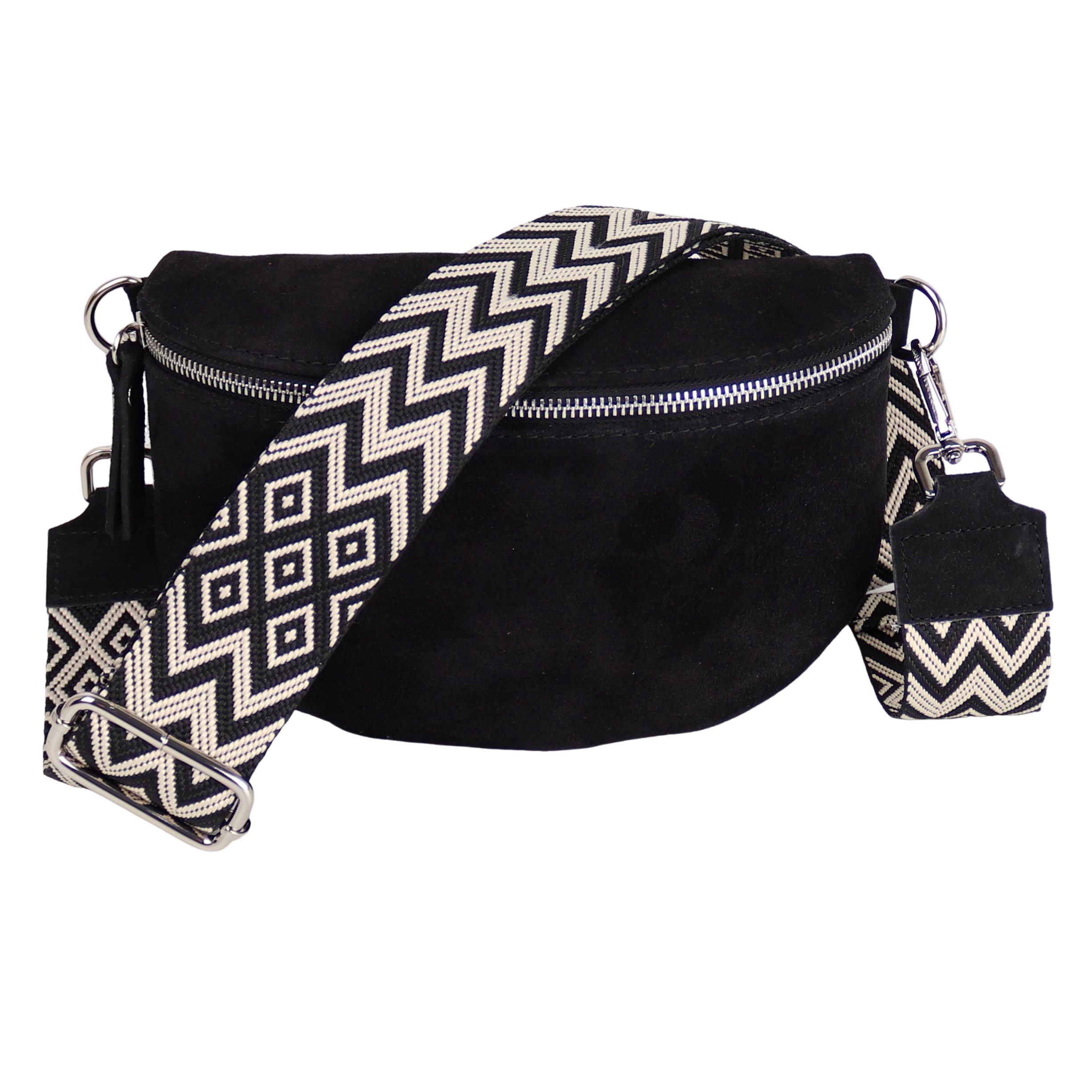Bauchtasche Damen, Echtleder,Leder, Made in Italy, Umhängetasche, Brusttasche