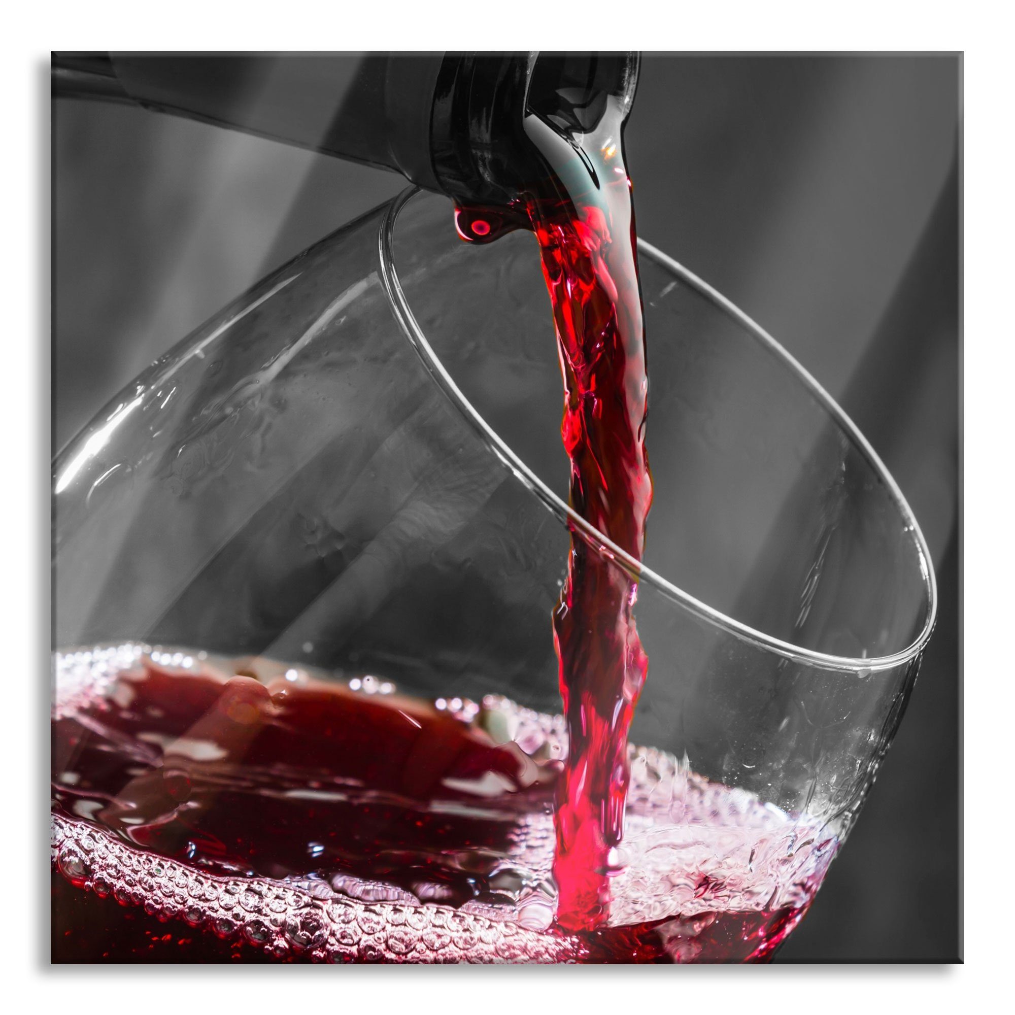 Glasbild köstlicher Rotwein