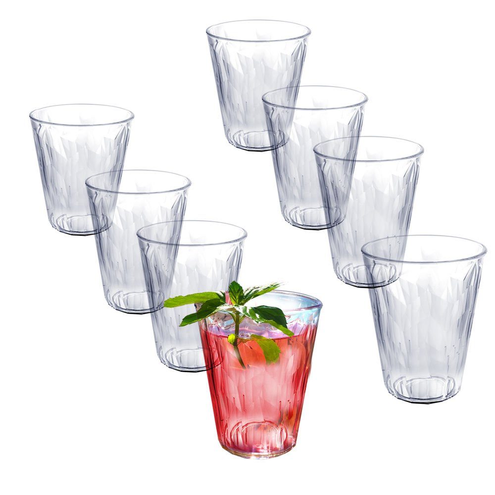 Cocktailglas Doimoflair Cocktailglas Graniti aus Kunststoff Plastik Mehrwegbecher