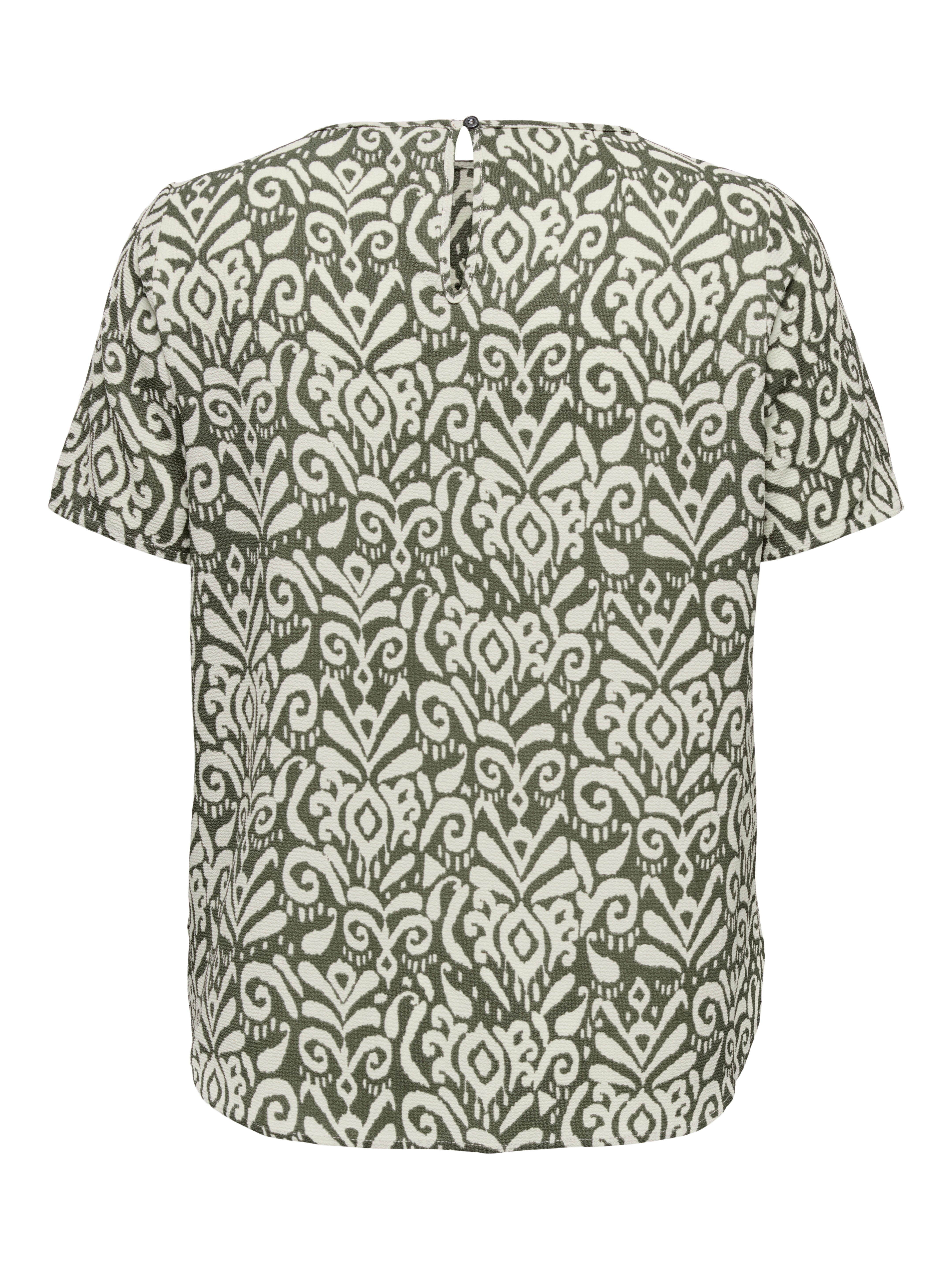 ONLY CARMAKOMA Shirtbluse CARVICA SS TOP WVN NOOS Materialmix, regular fit